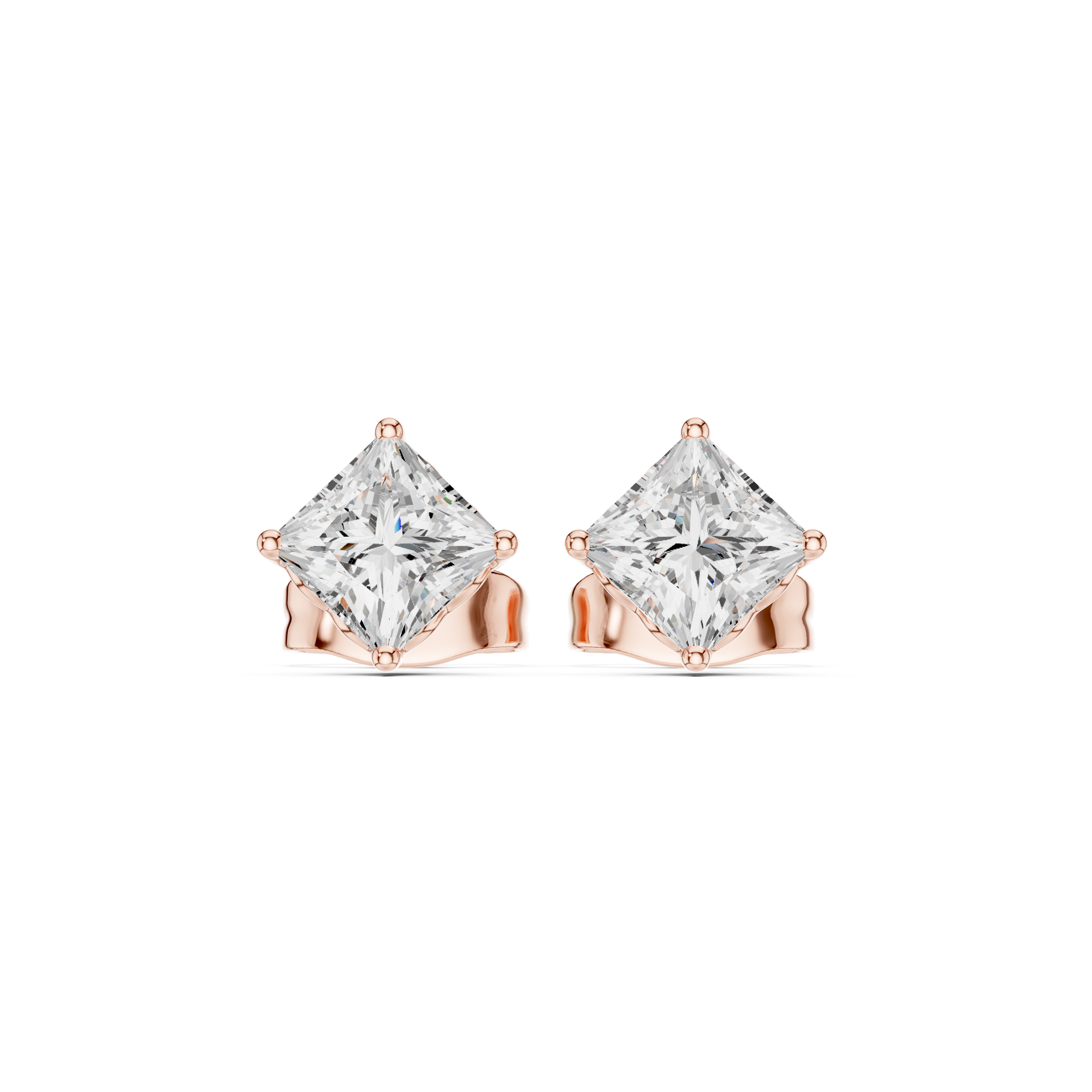 Princess Diamond Lab Grown Diamond Earrings
