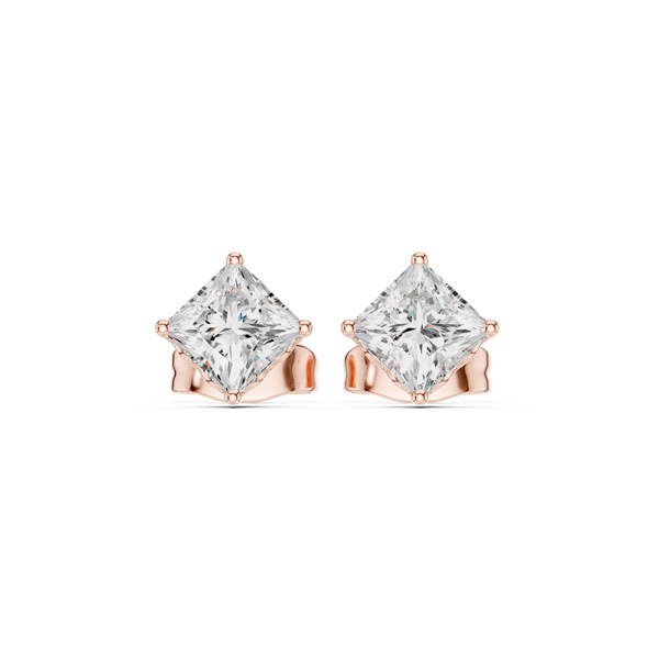 Princess Diamond Lab Grown Diamond Earrings