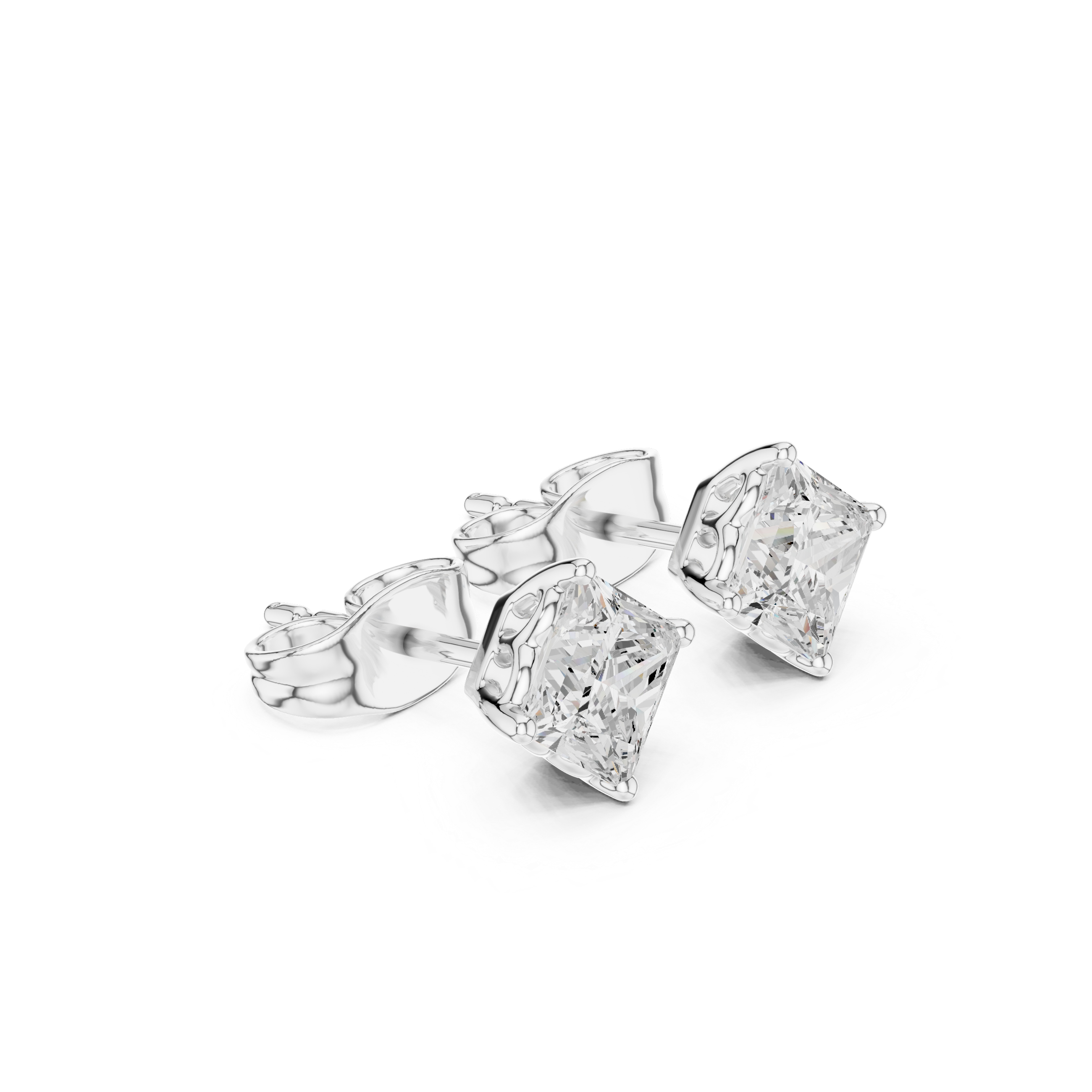 Princess Diamond Lab Grown Diamond Earrings