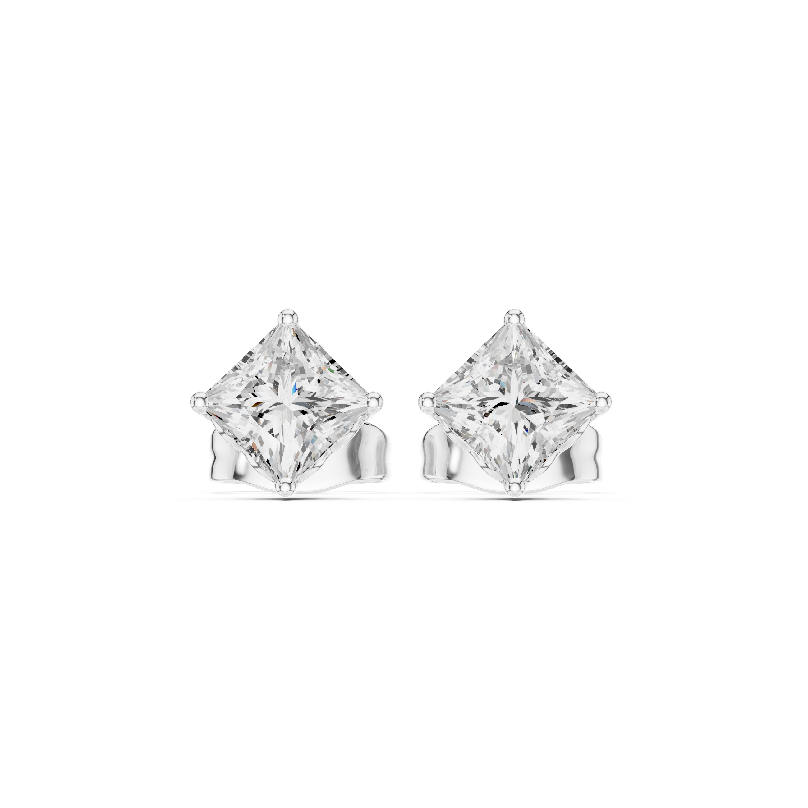Princess Diamond Lab Grown Diamond Earrings