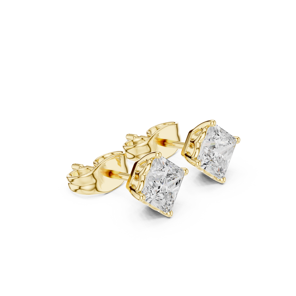 Princess Diamond Lab Grown Diamond Earrings