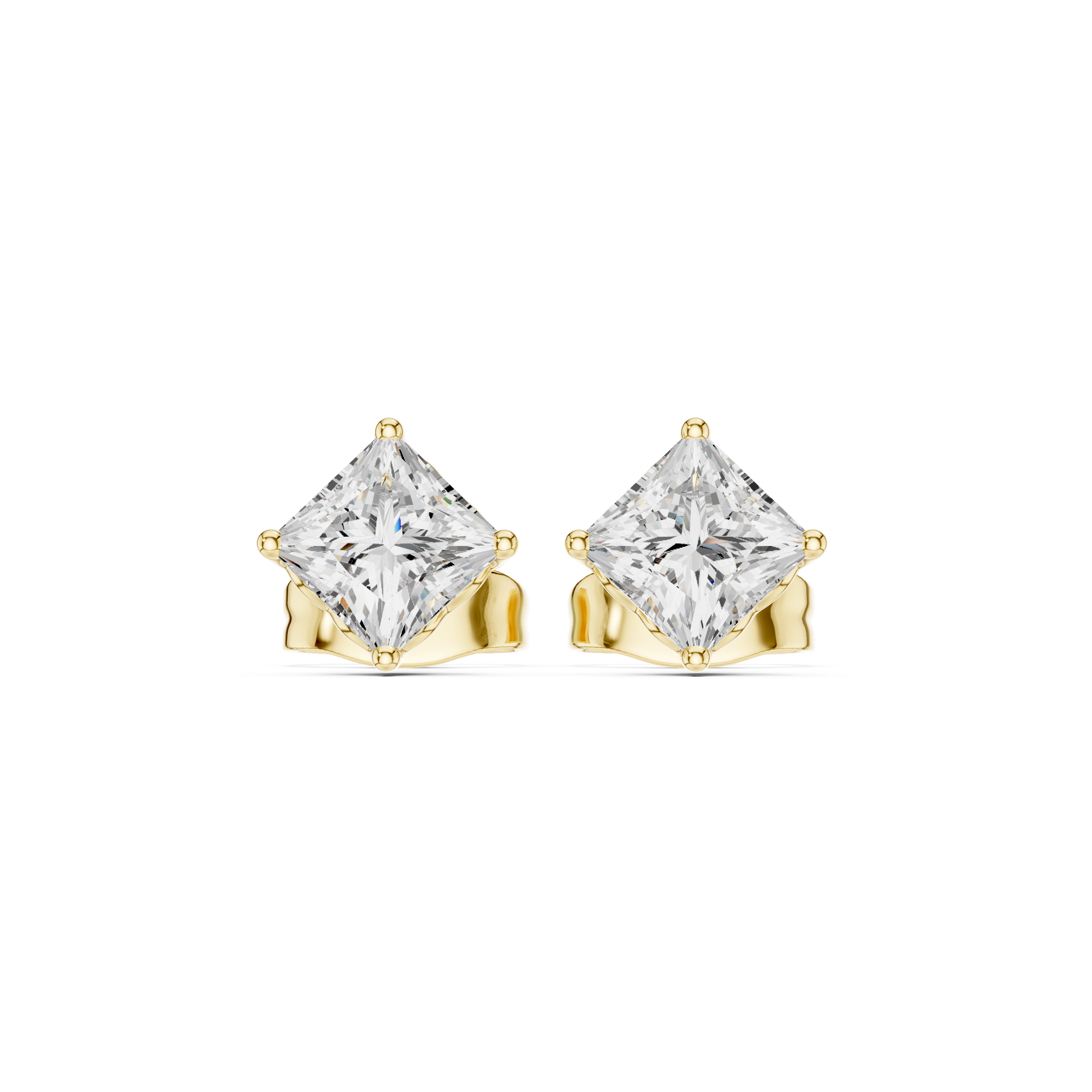 Princess Diamond Lab Grown Diamond Earrings