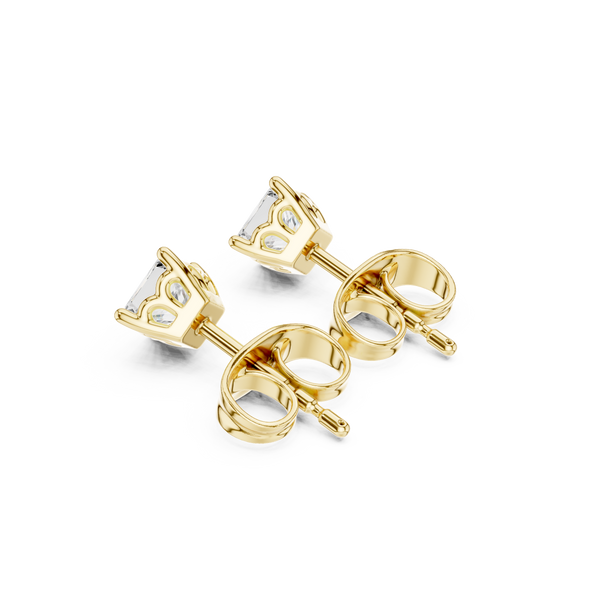 Sparkling Princess Diamond Stud Lab Grown Diamond Earrings