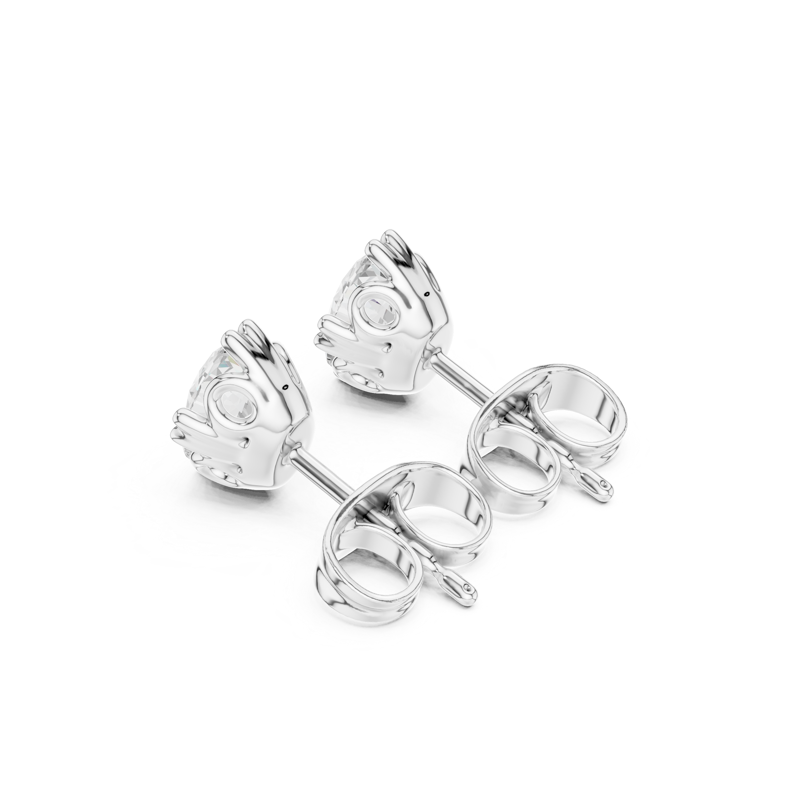 Oval Diamond Lab Grown Diamond Earrings