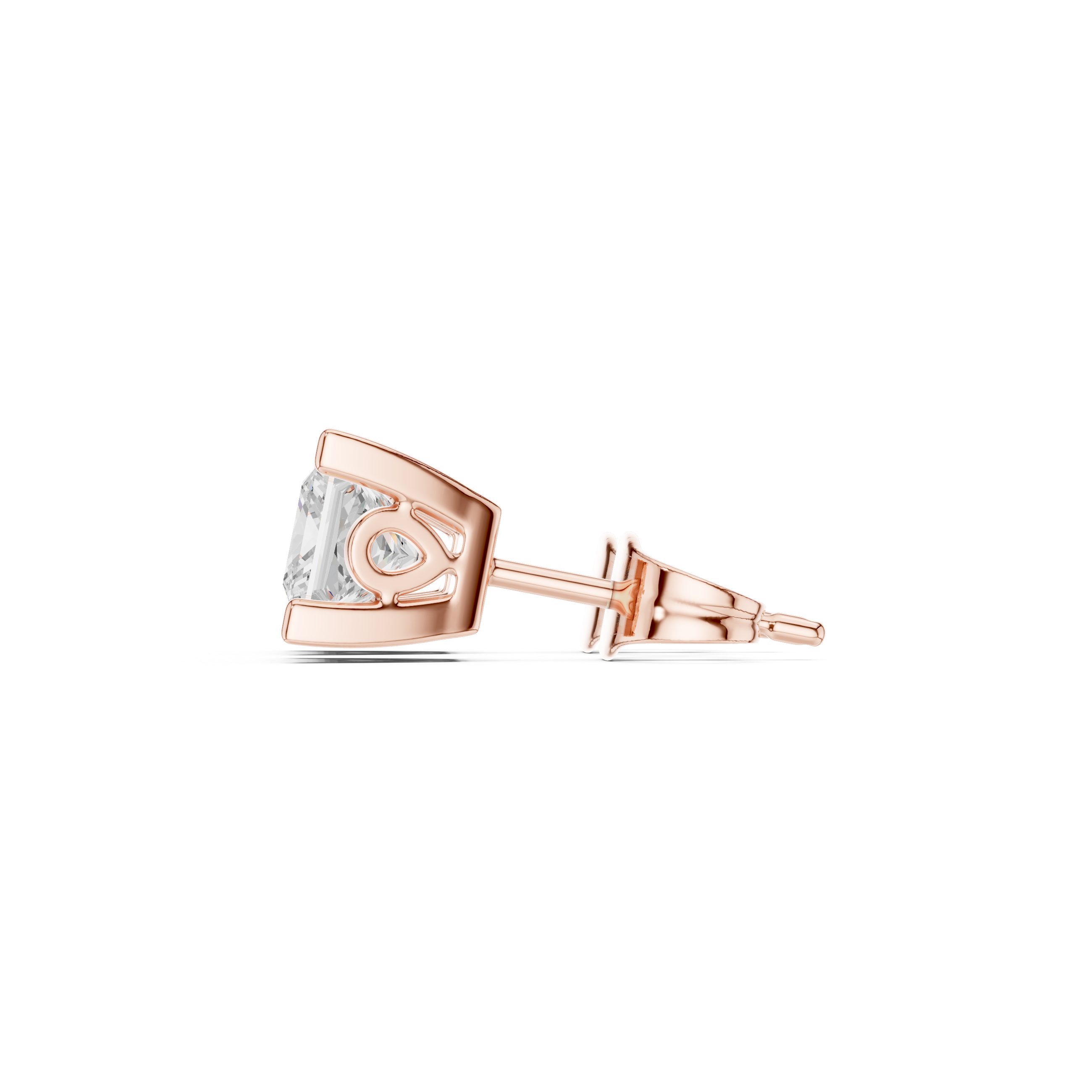 Princess Cut Diamond Studs