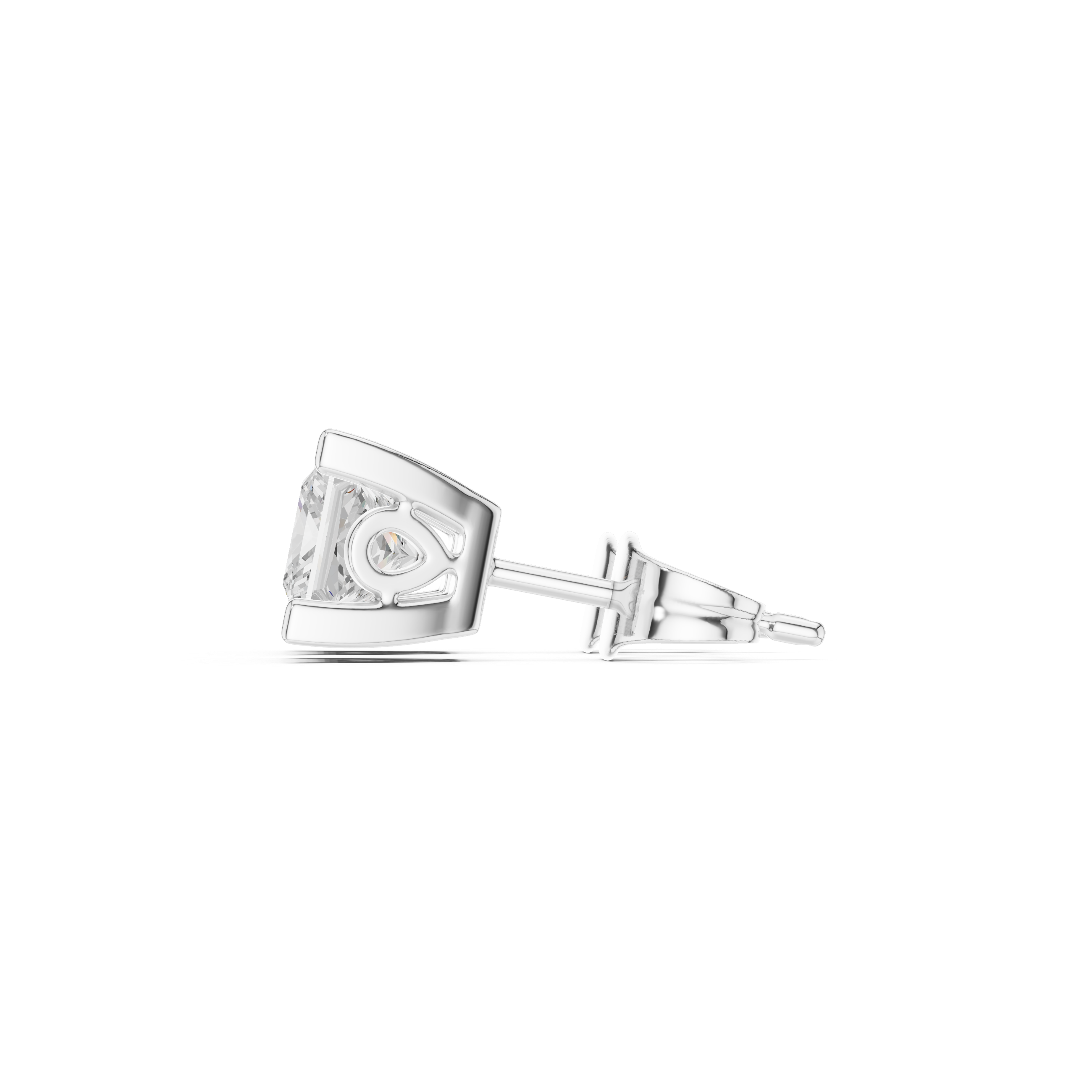 Princess Cut Diamond Studs