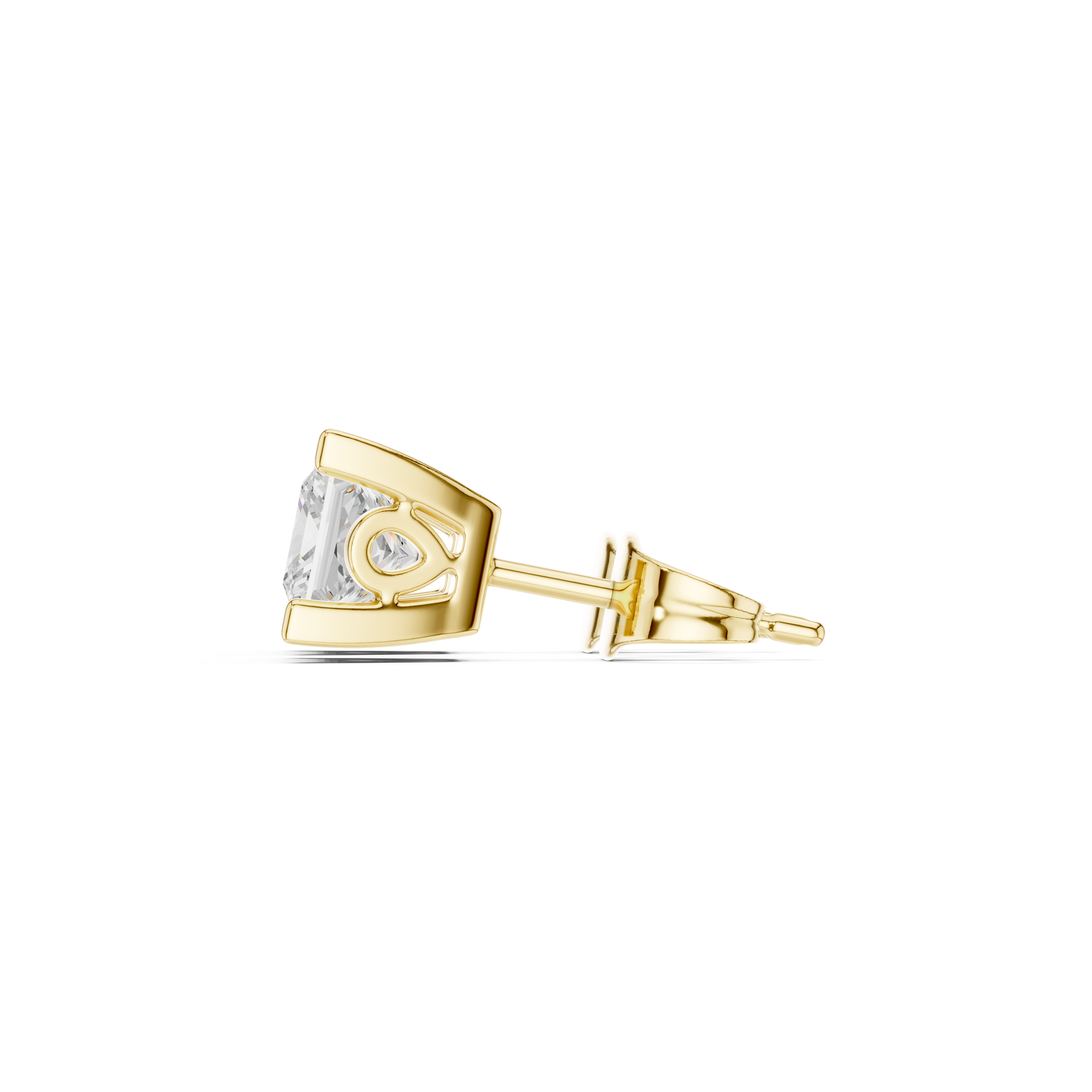 Princess Cut Diamond Studs