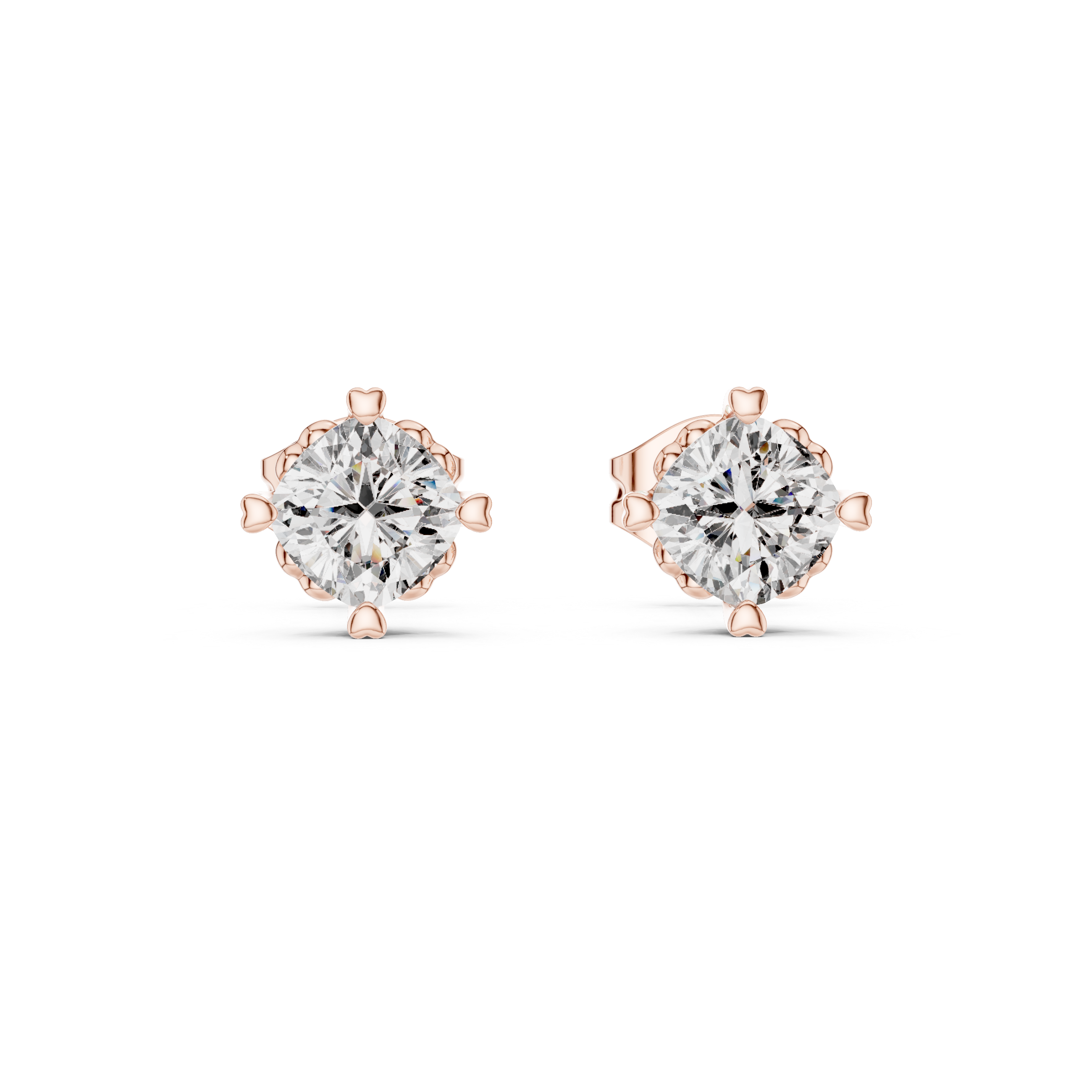 Effulgent Lab grown diamond Earrings pair