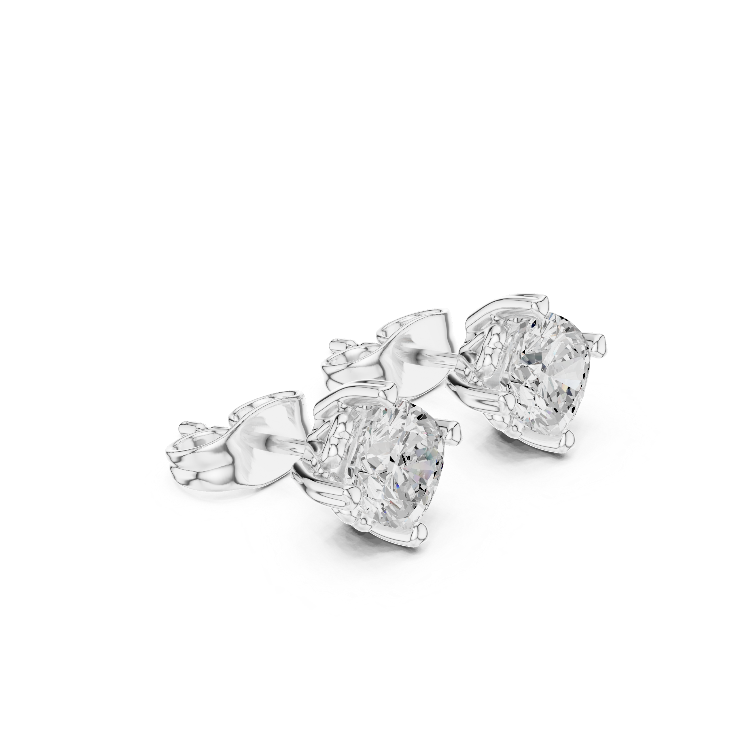 Exquisite Cushion Diamond Lab Grown Diamond Earrings