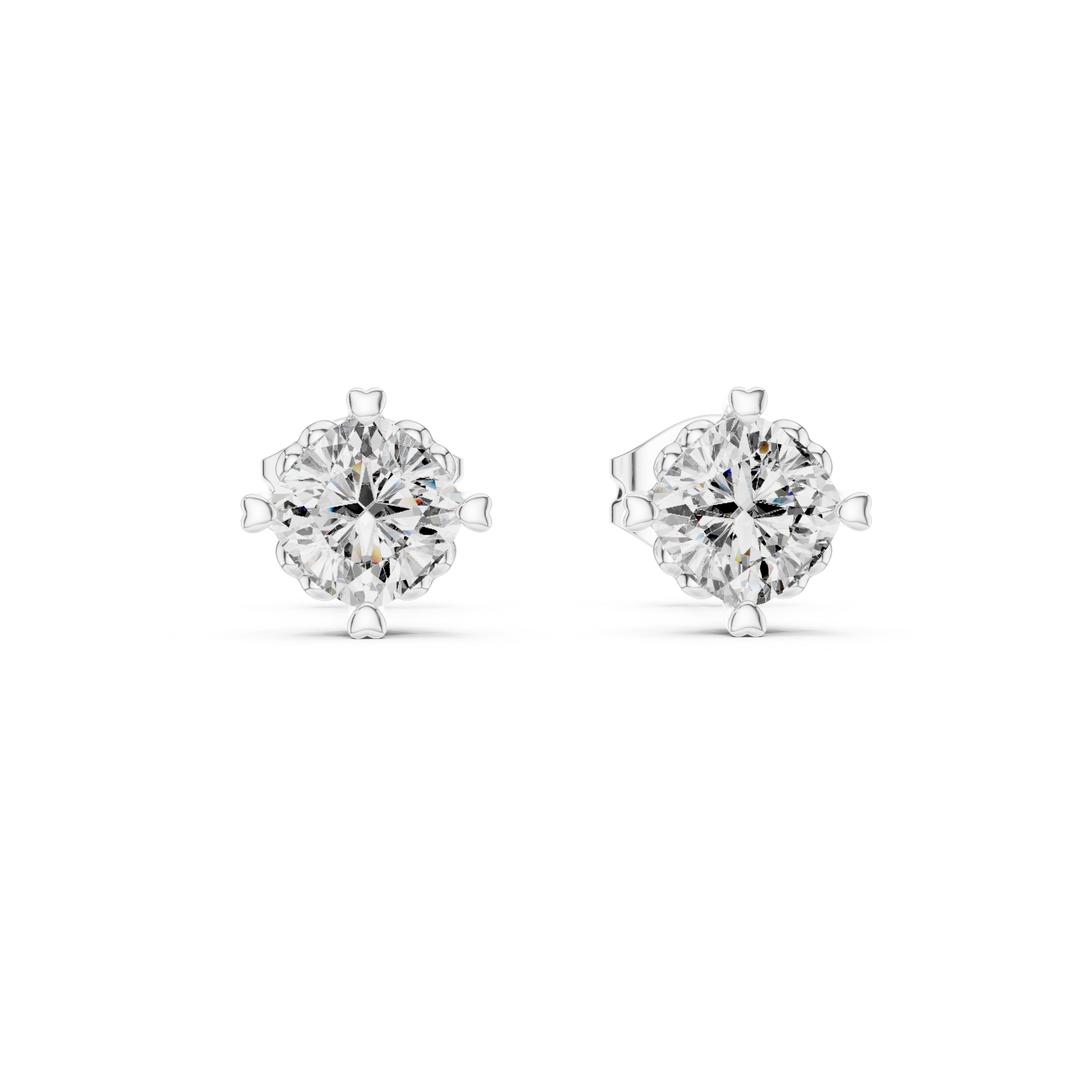 Effulgent Lab grown diamond Earrings pair