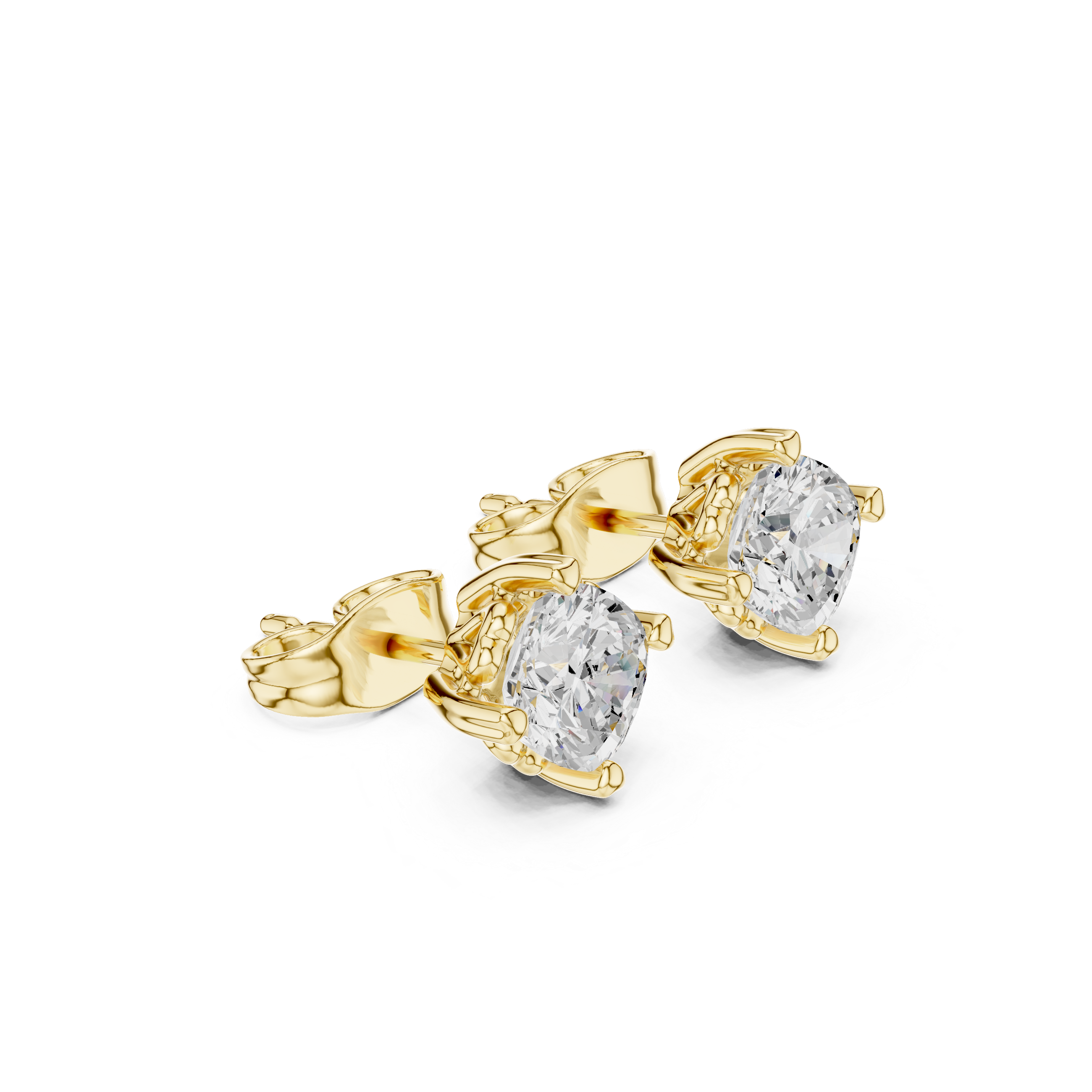 Exquisite Cushion Diamond Lab Grown Diamond Earrings
