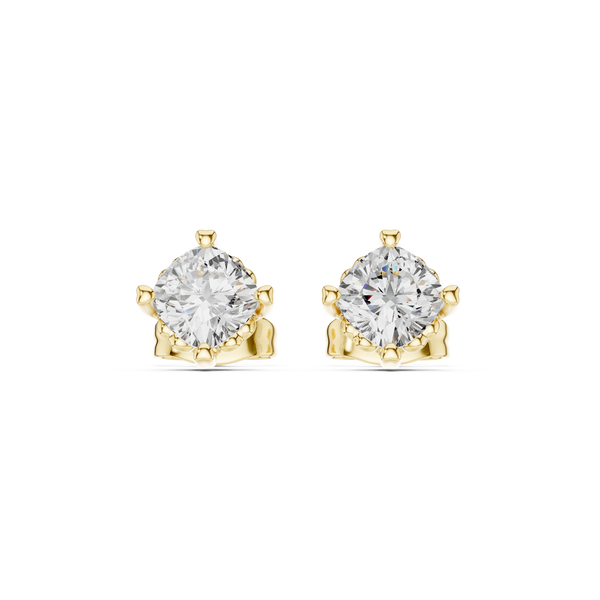 Exquisite Cushion Diamond Lab Grown Diamond Earrings