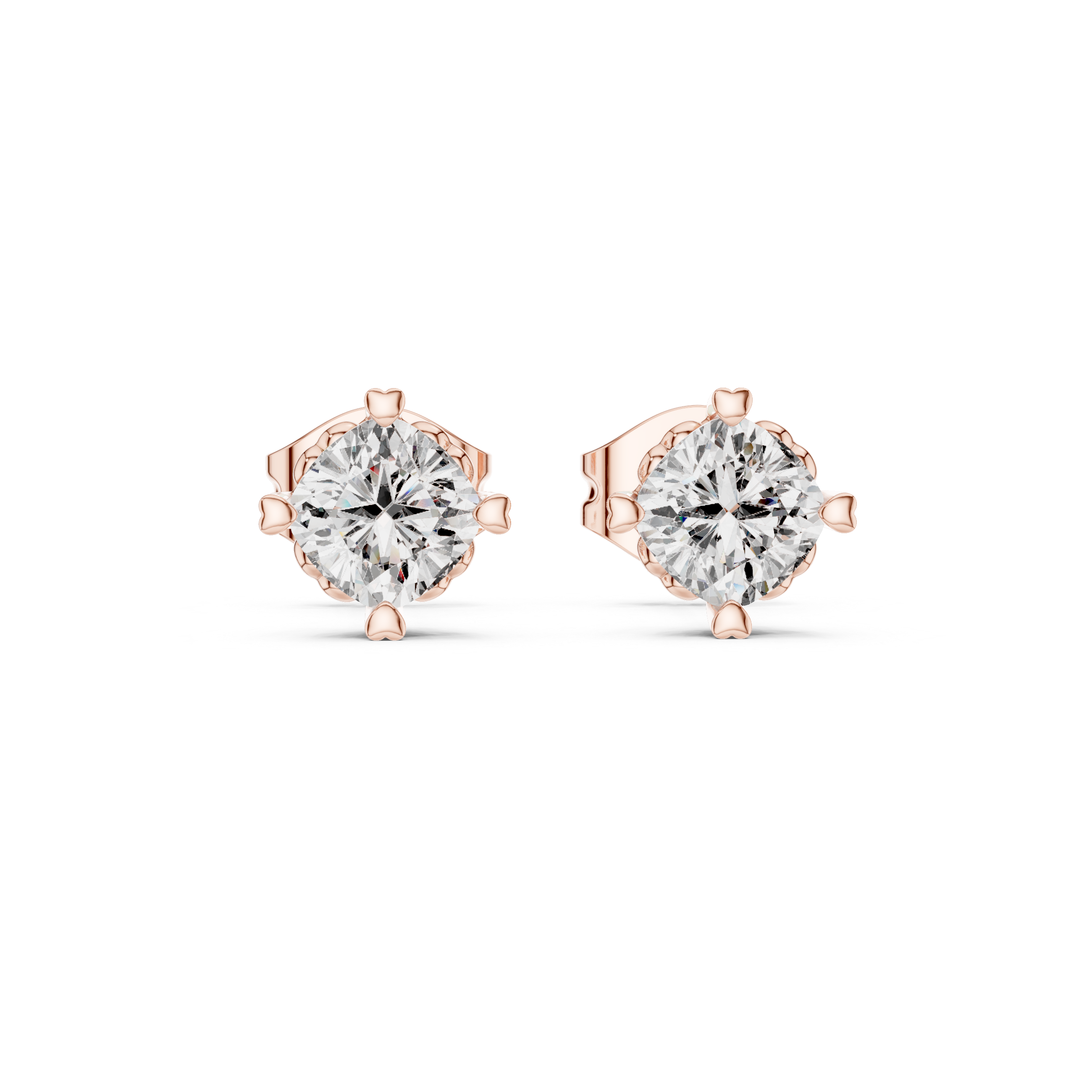 Sunlit Lab grown diamond Earrings motif