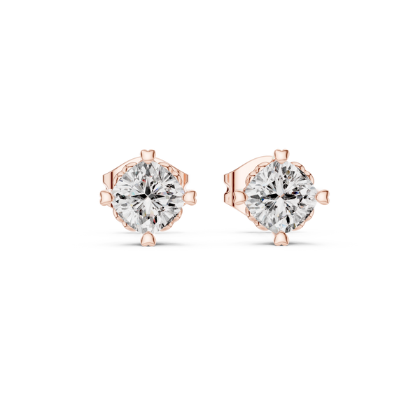 Sunlit Lab grown diamond Earrings motif