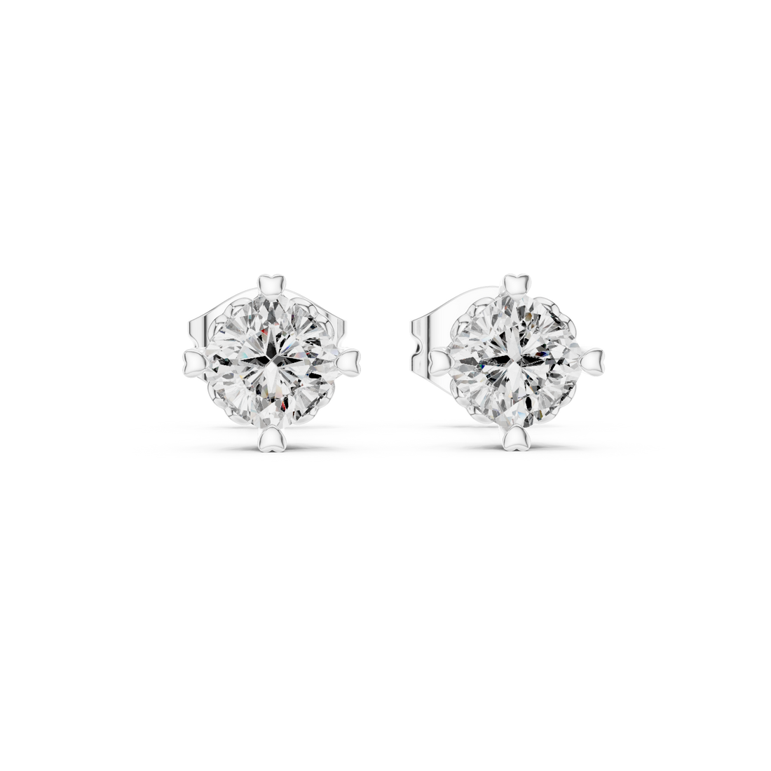 Sunlit Lab grown diamond Earrings motif