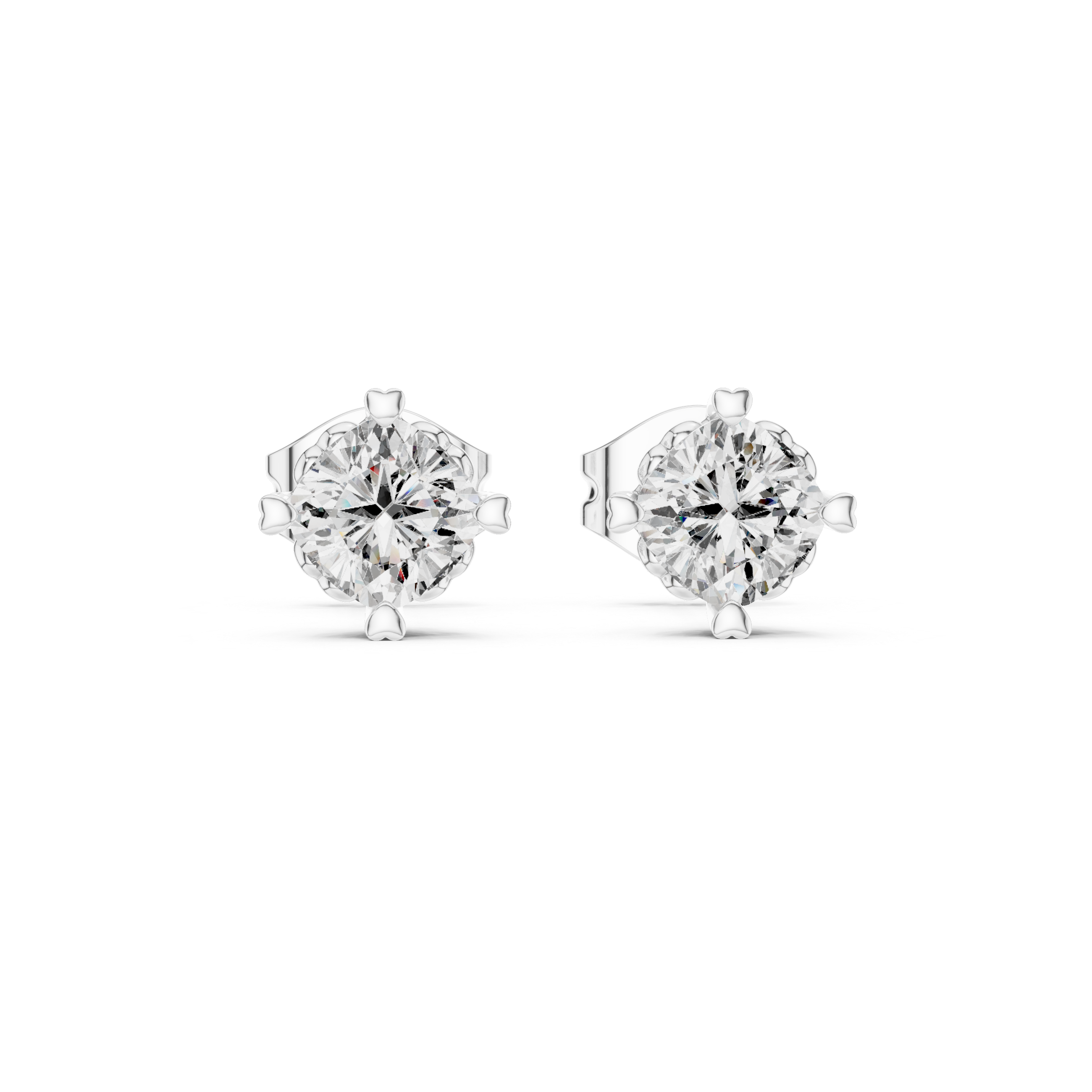 Sunlit Lab grown diamond Earrings motif