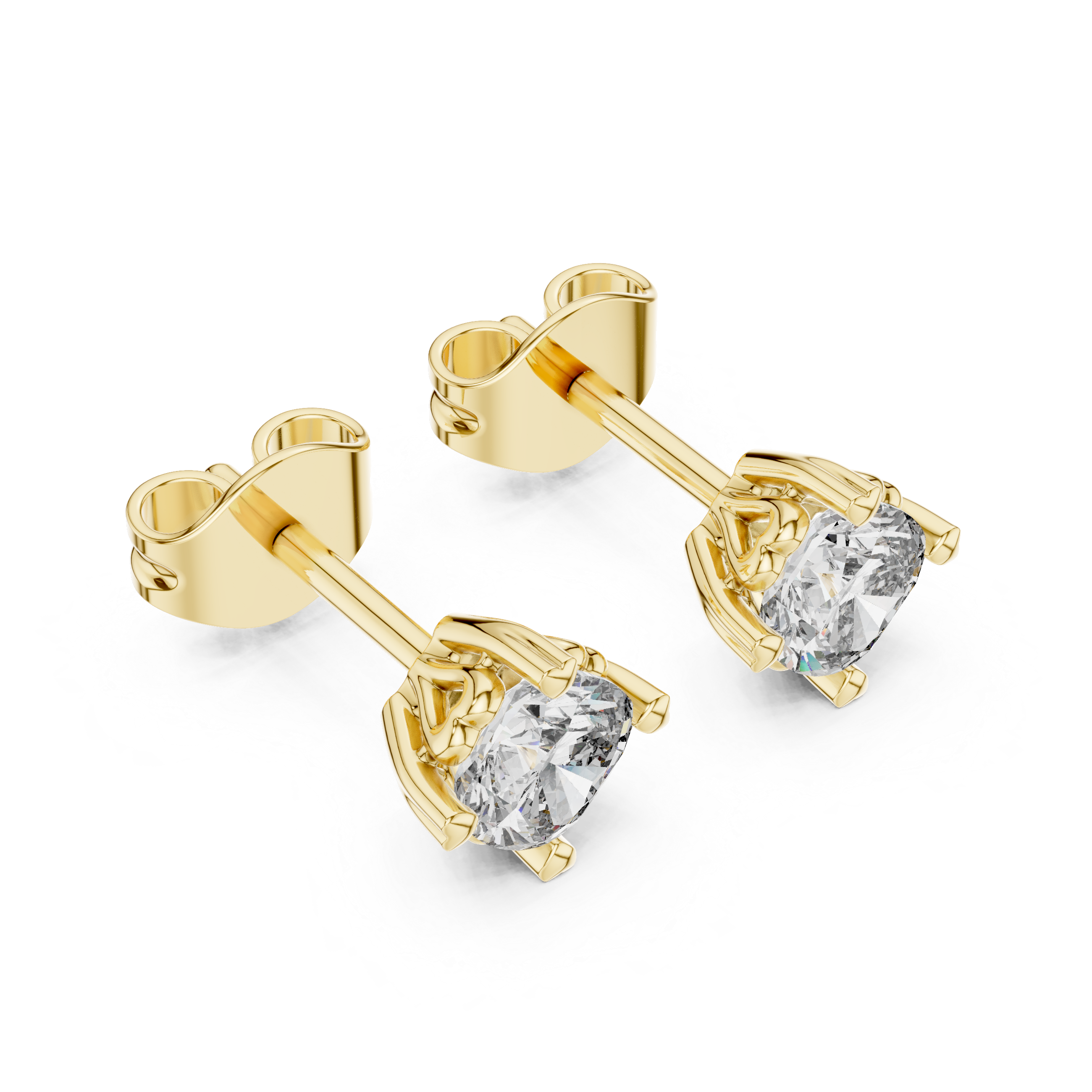 Sunlit Lab grown diamond Earrings motif