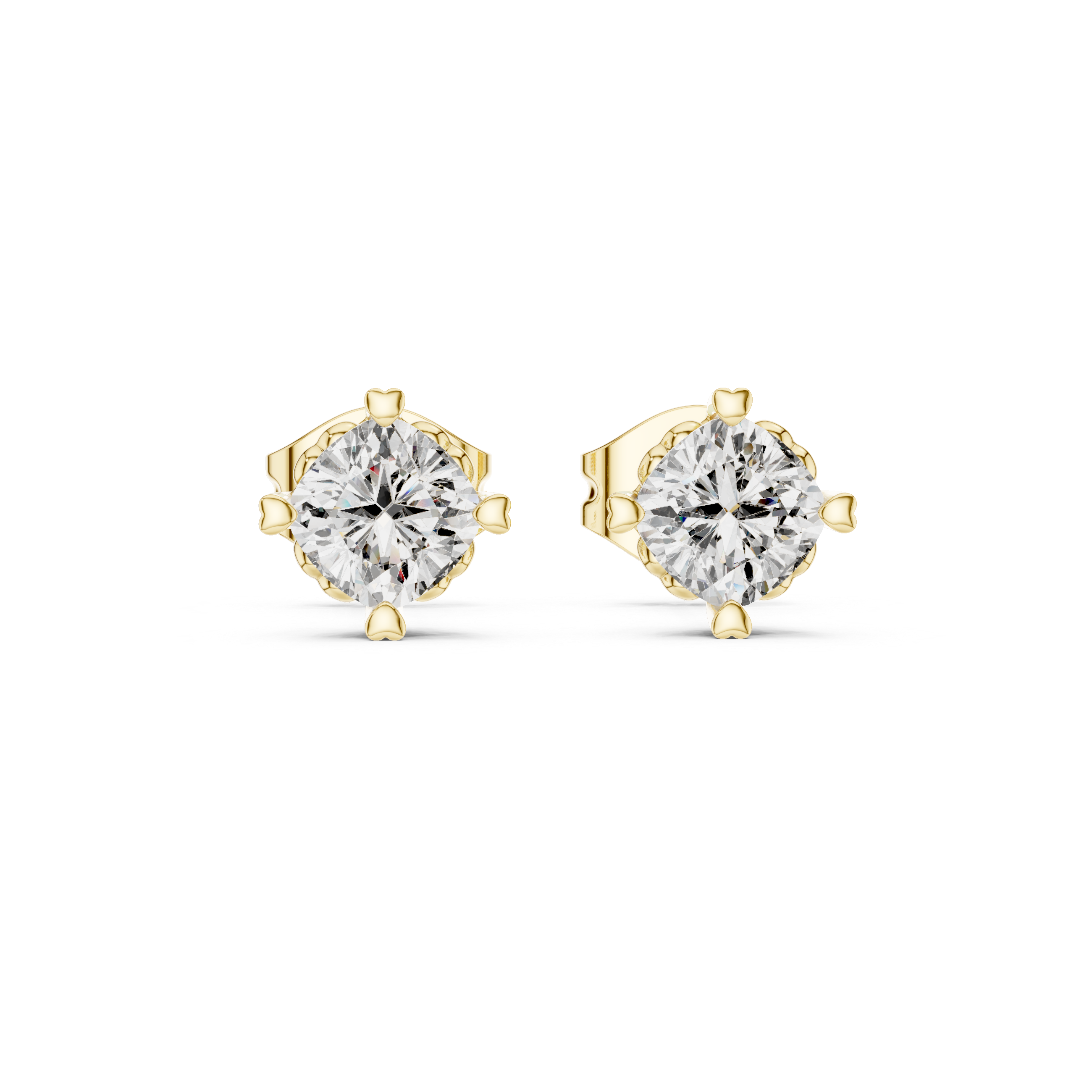 Sunlit Lab grown diamond Earrings motif