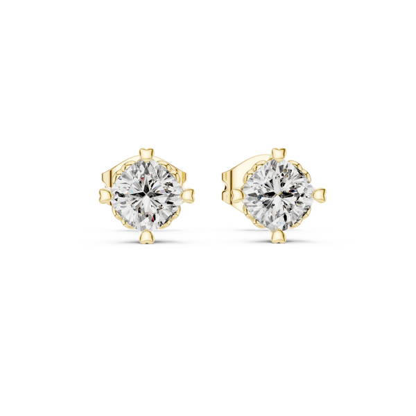 Sunlit Lab grown diamond Earrings motif