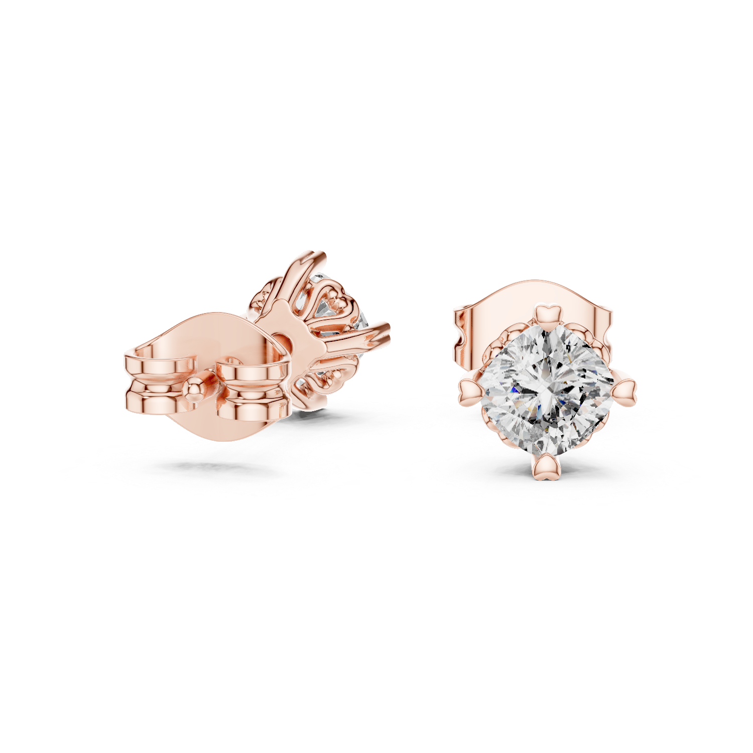 Sunlit Lab grown diamond Earrings motif