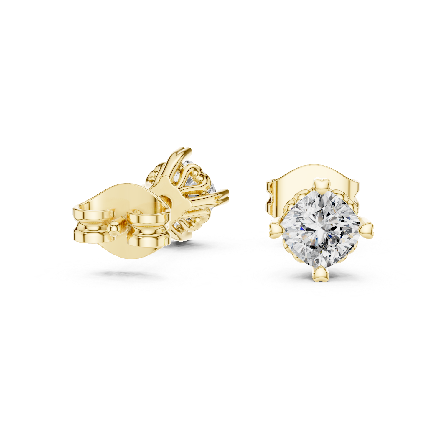 Sunlit Lab grown diamond Earrings motif