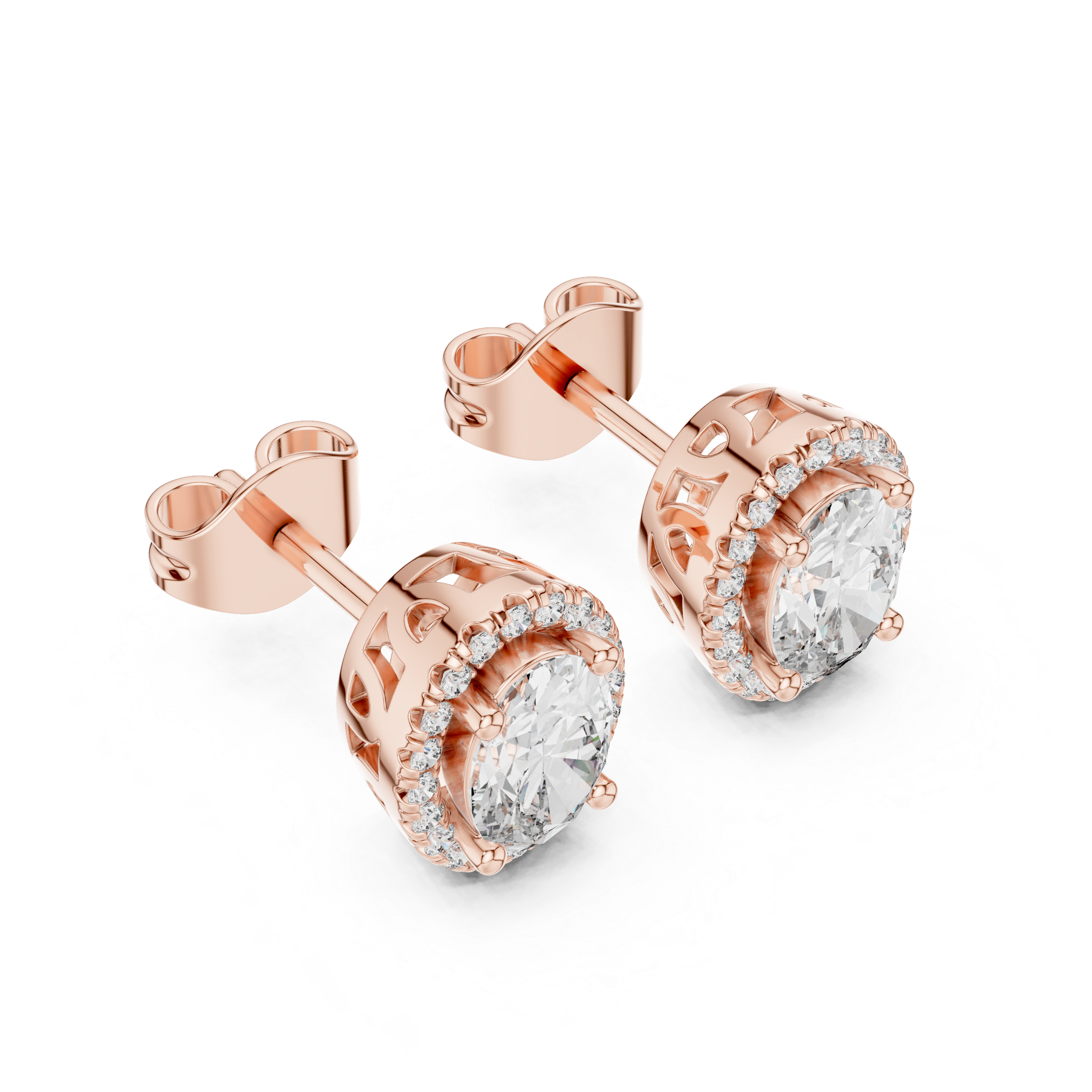 Radiance Lab grown diamond Earrings pair