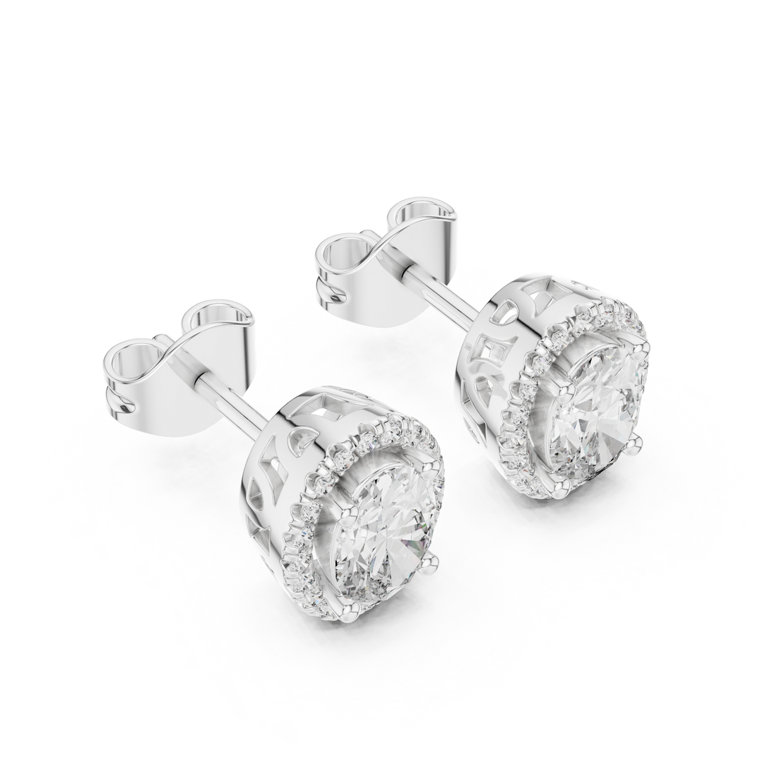 Radiance Lab grown diamond Earrings pair