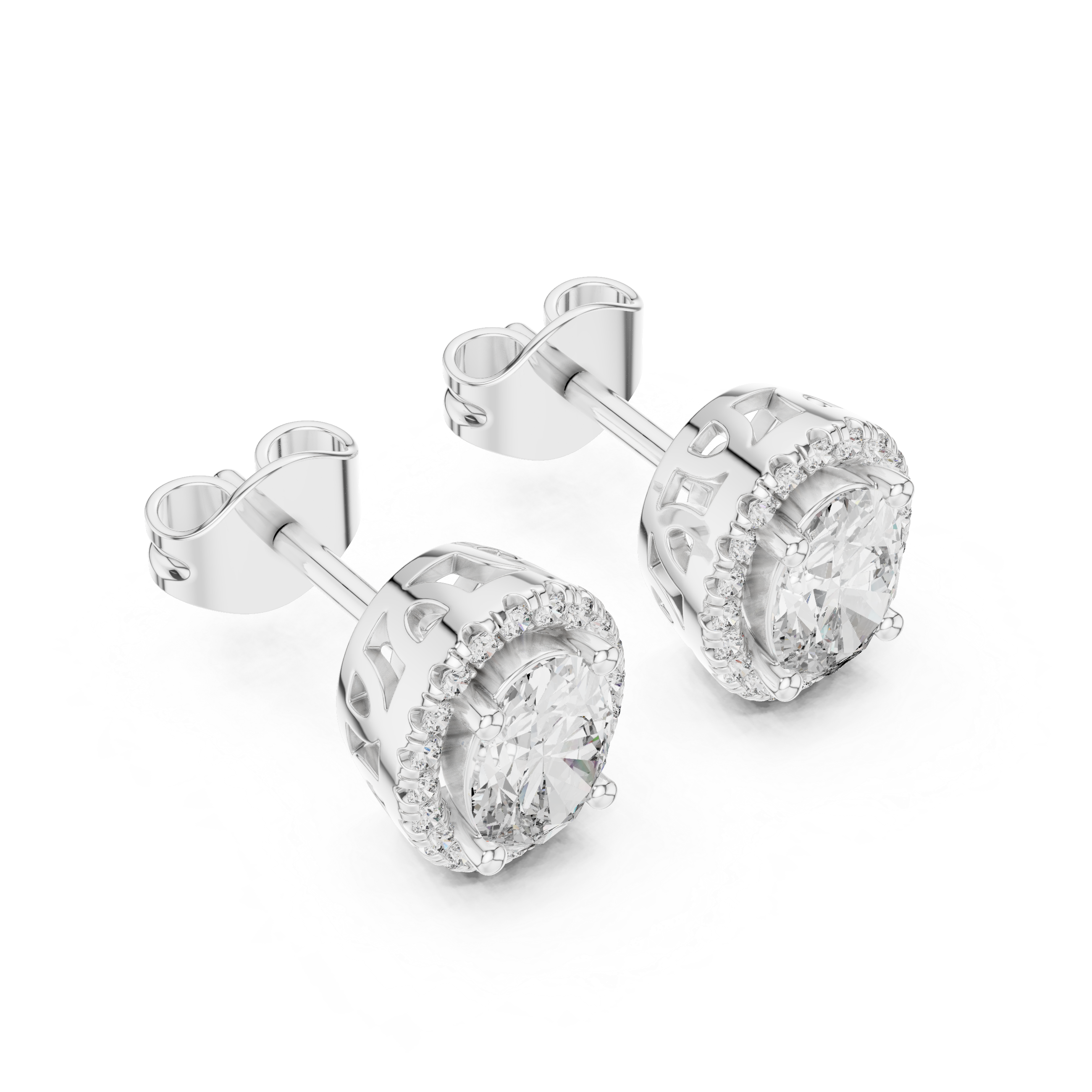 Radiance Lab grown diamond Earrings pair