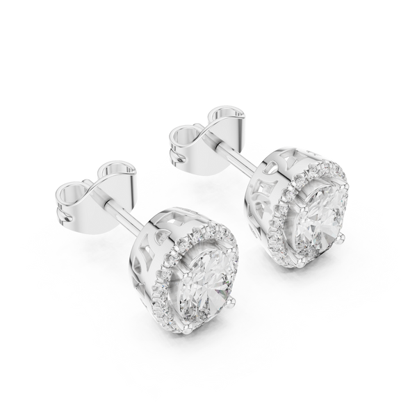 Radiance Lab grown diamond Earrings pair