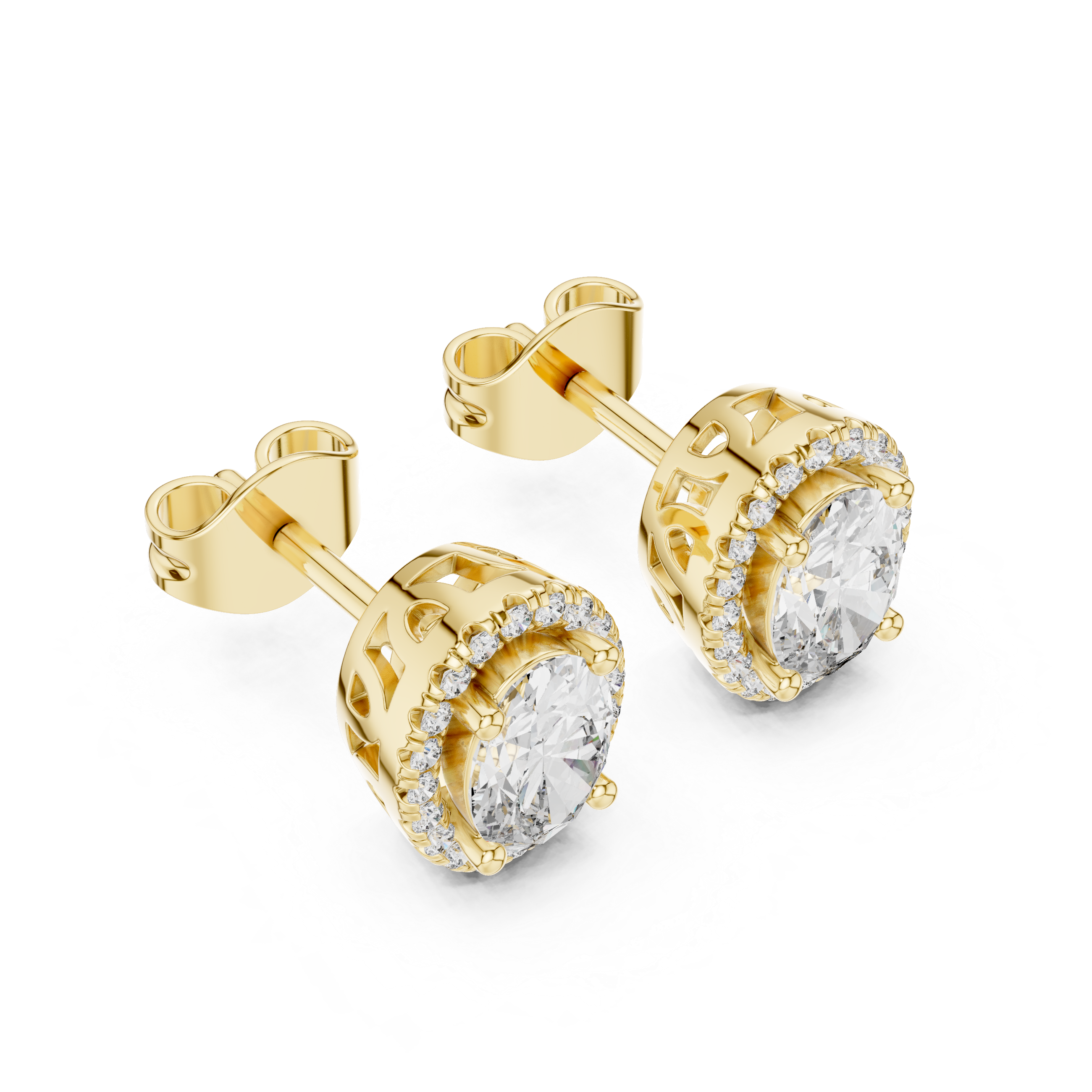 Radiance Lab grown diamond Earrings pair