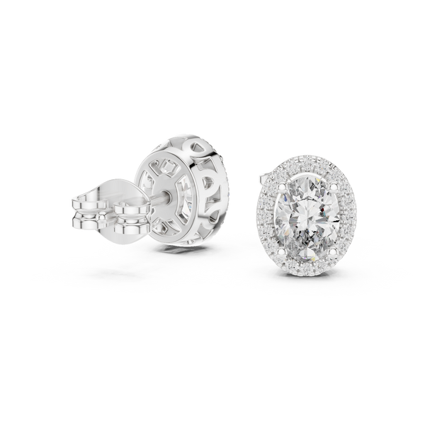 Radiance Lab grown diamond Earrings pair