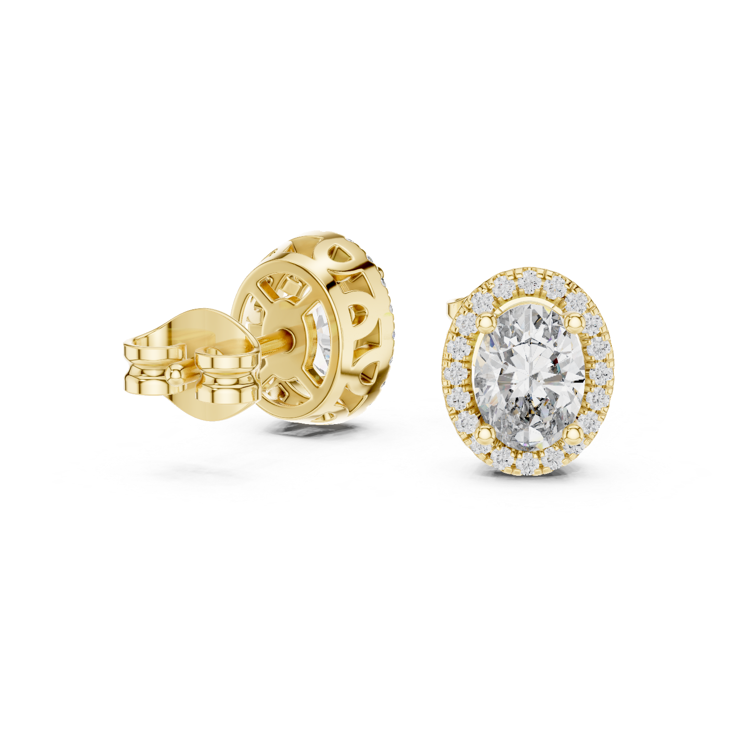 Radiance Lab grown diamond Earrings pair