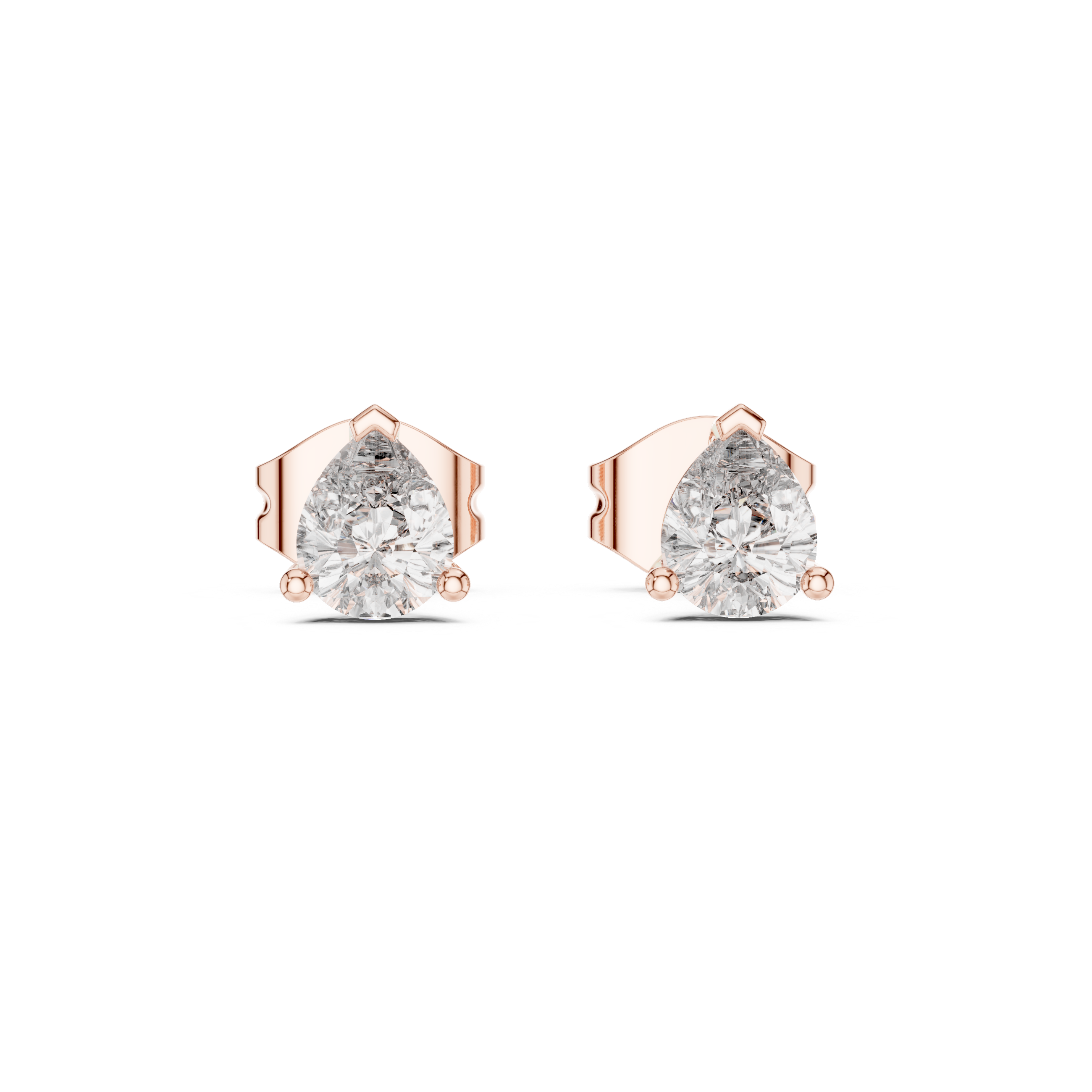 Luminescent Lab grown diamond Earrings motif