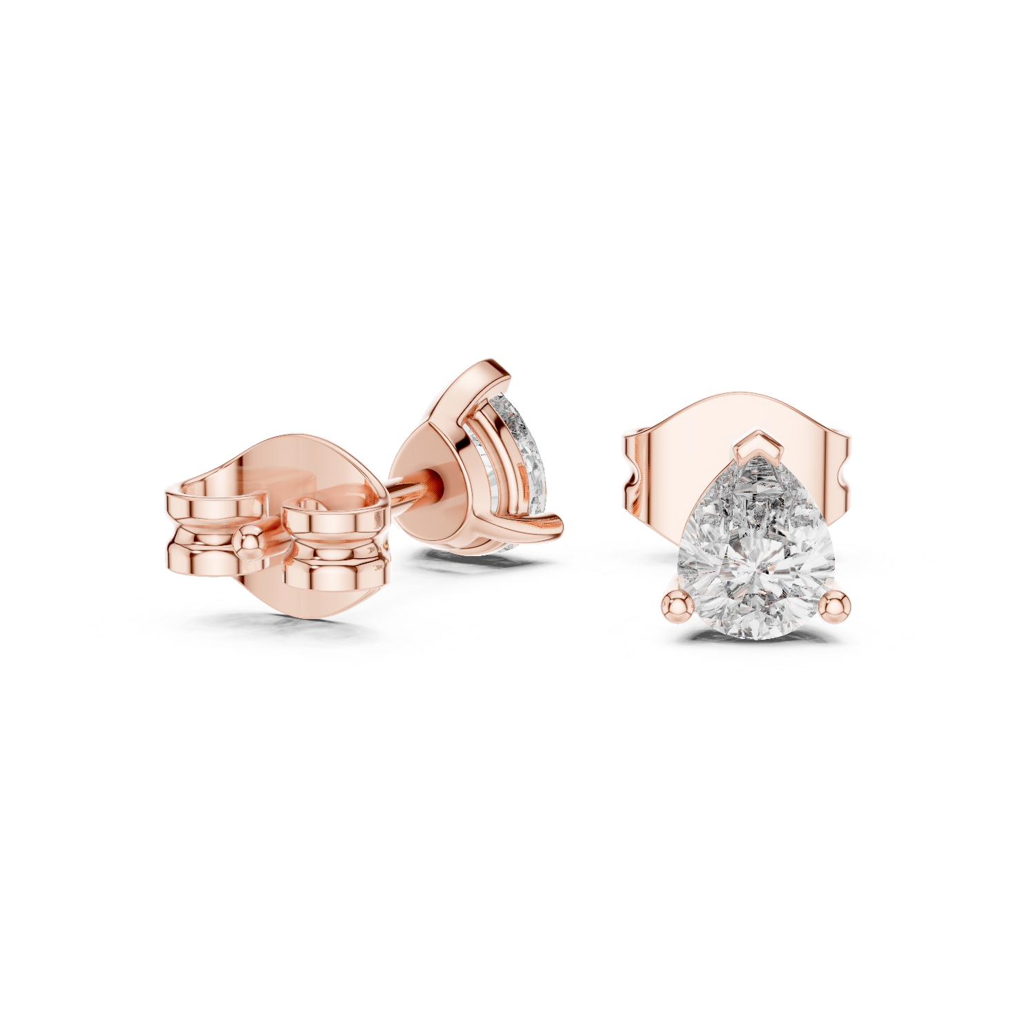 Luminescent Lab grown diamond Earrings motif