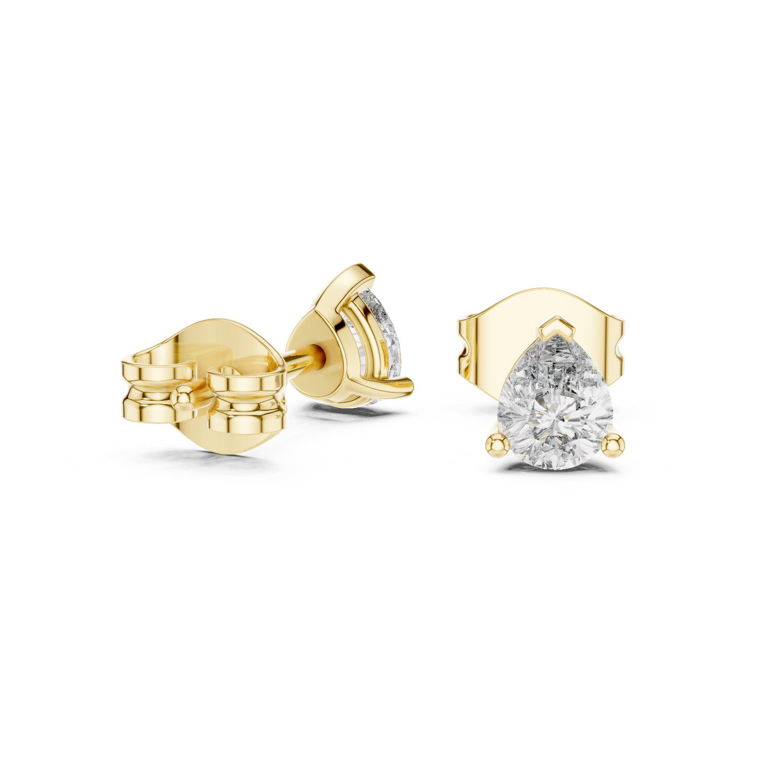 Luminescent Lab grown diamond Earrings motif