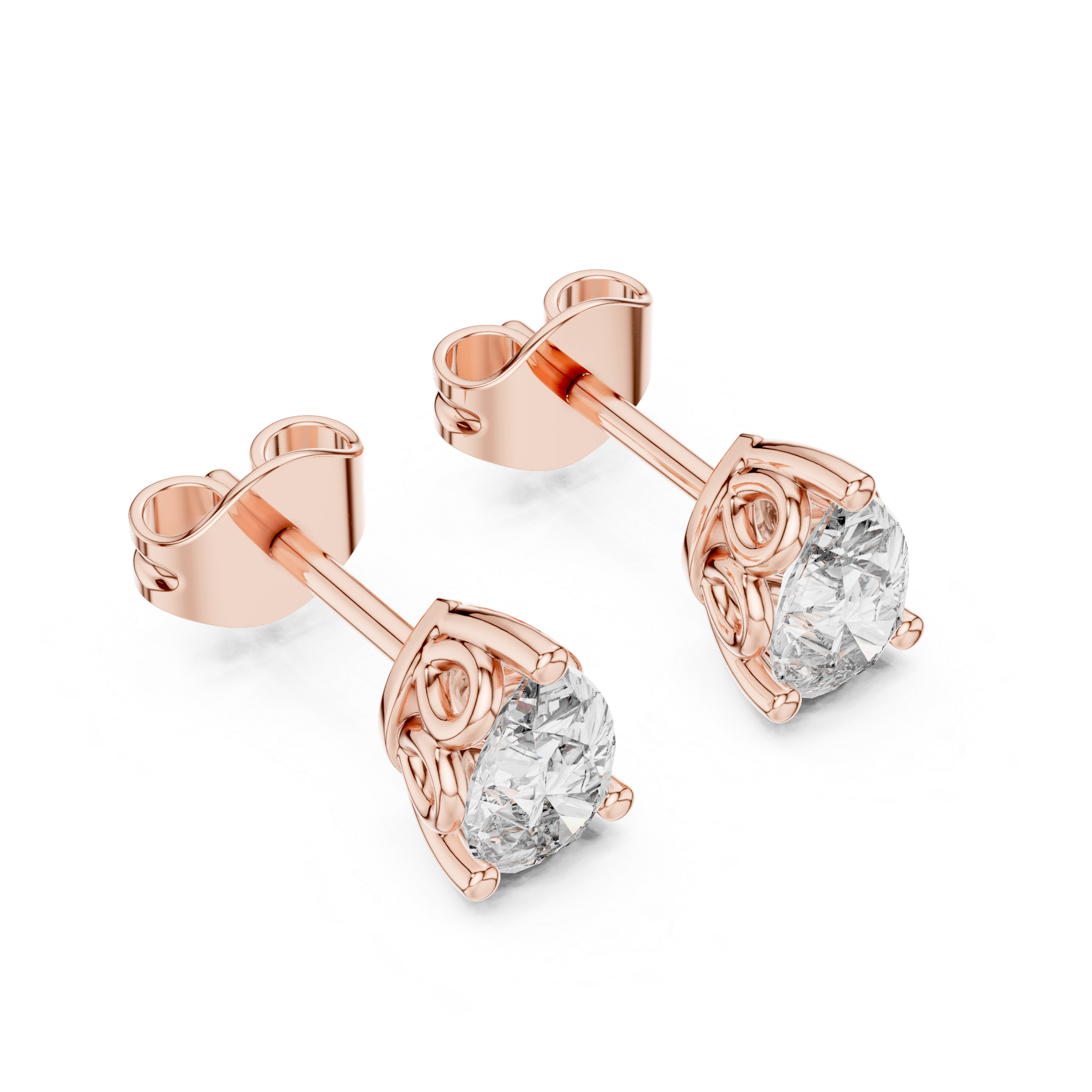 Lustrously Lab grown diamond Earrings set