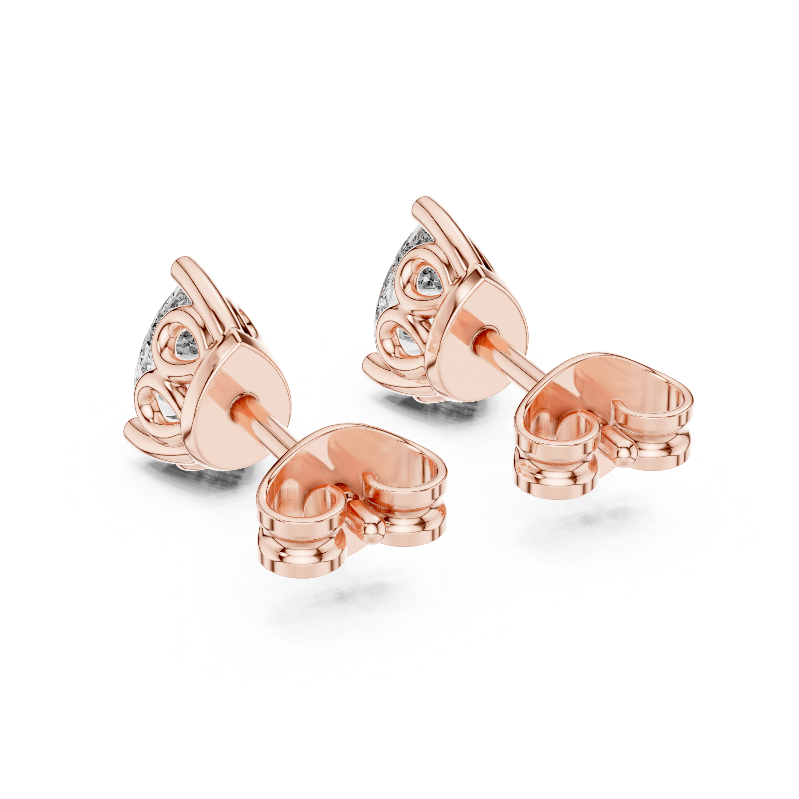 Lustrously Lab grown diamond Earrings set