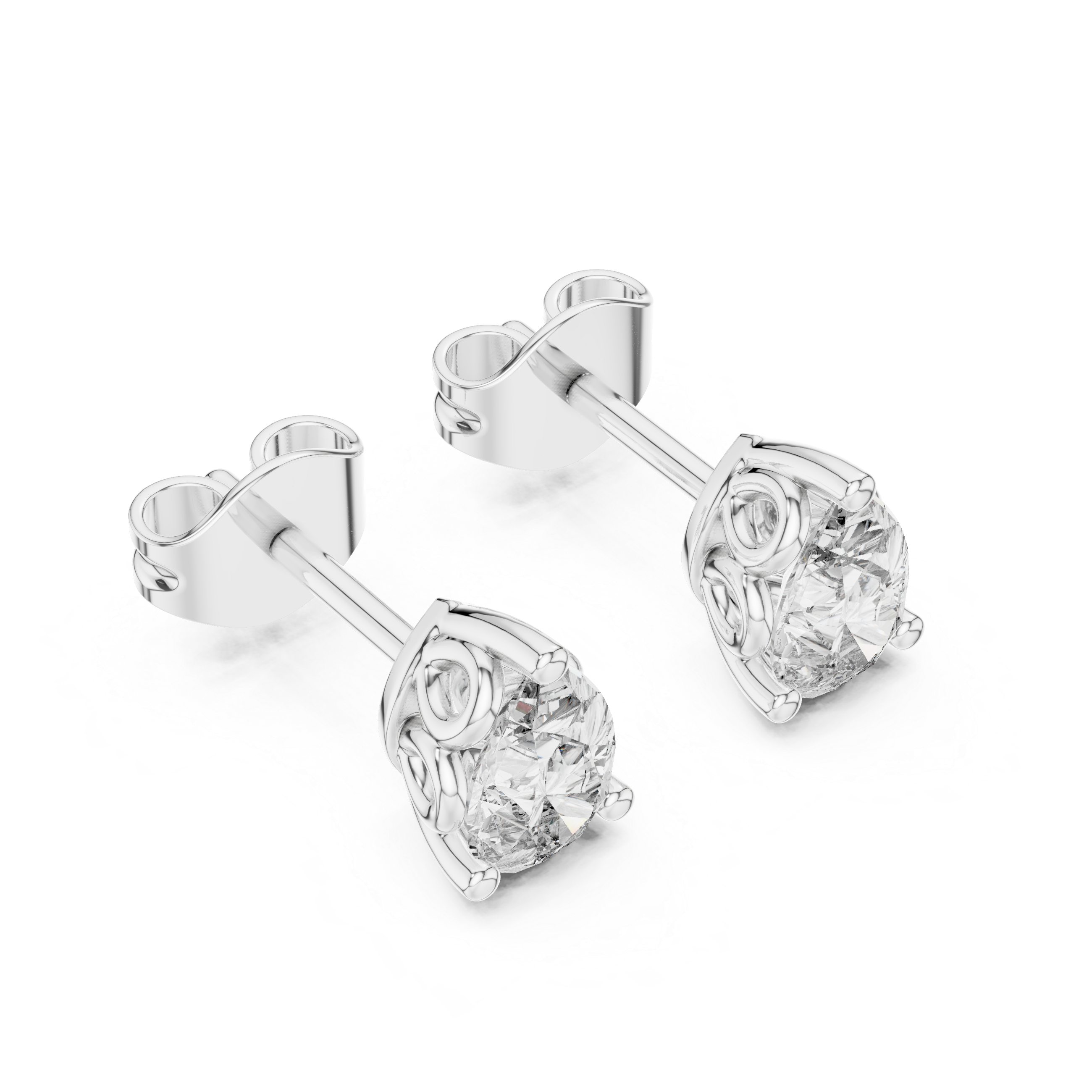 Lustrously Lab grown diamond Earrings set