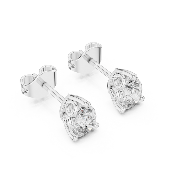 Lustrously Lab grown diamond Earrings set