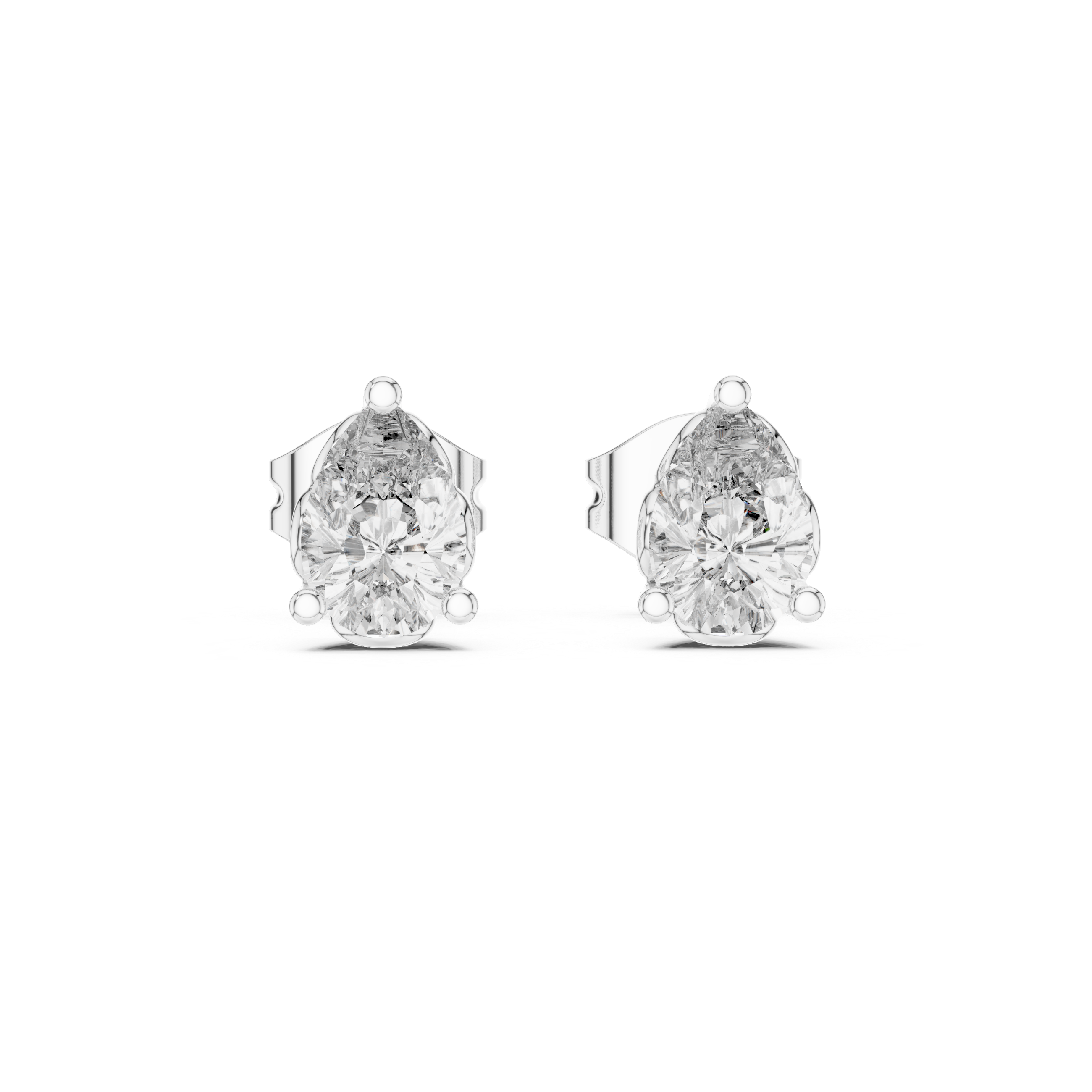 Lustrously Lab grown diamond Earrings set