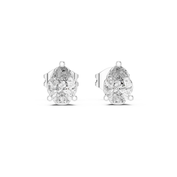 Lustrously Lab grown diamond Earrings set