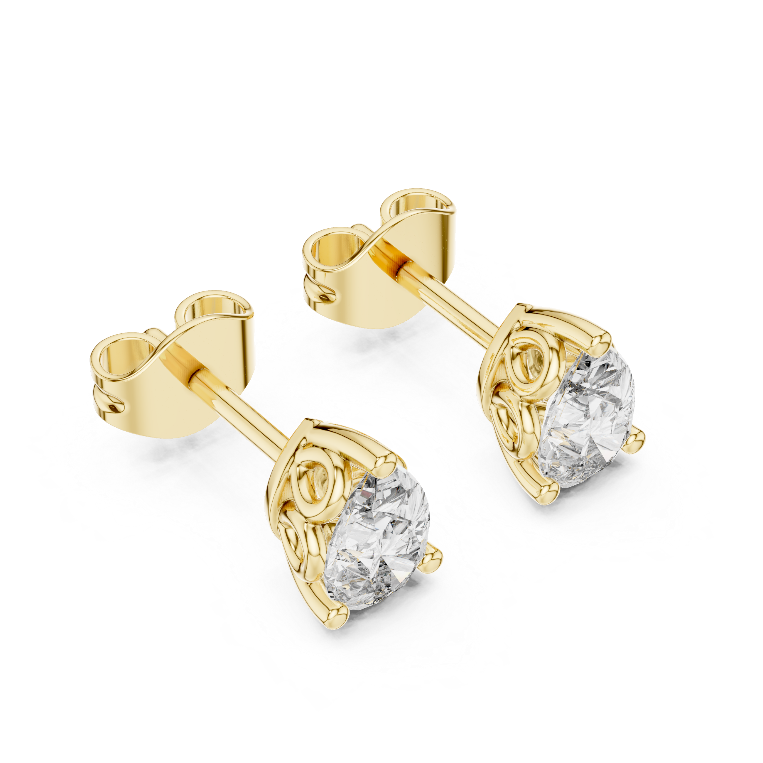 Lustrously Lab grown diamond Earrings set