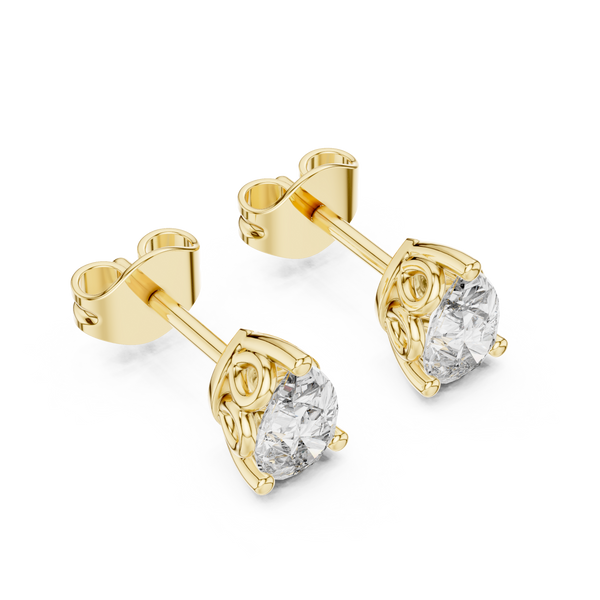 Lustrously Lab grown diamond Earrings set