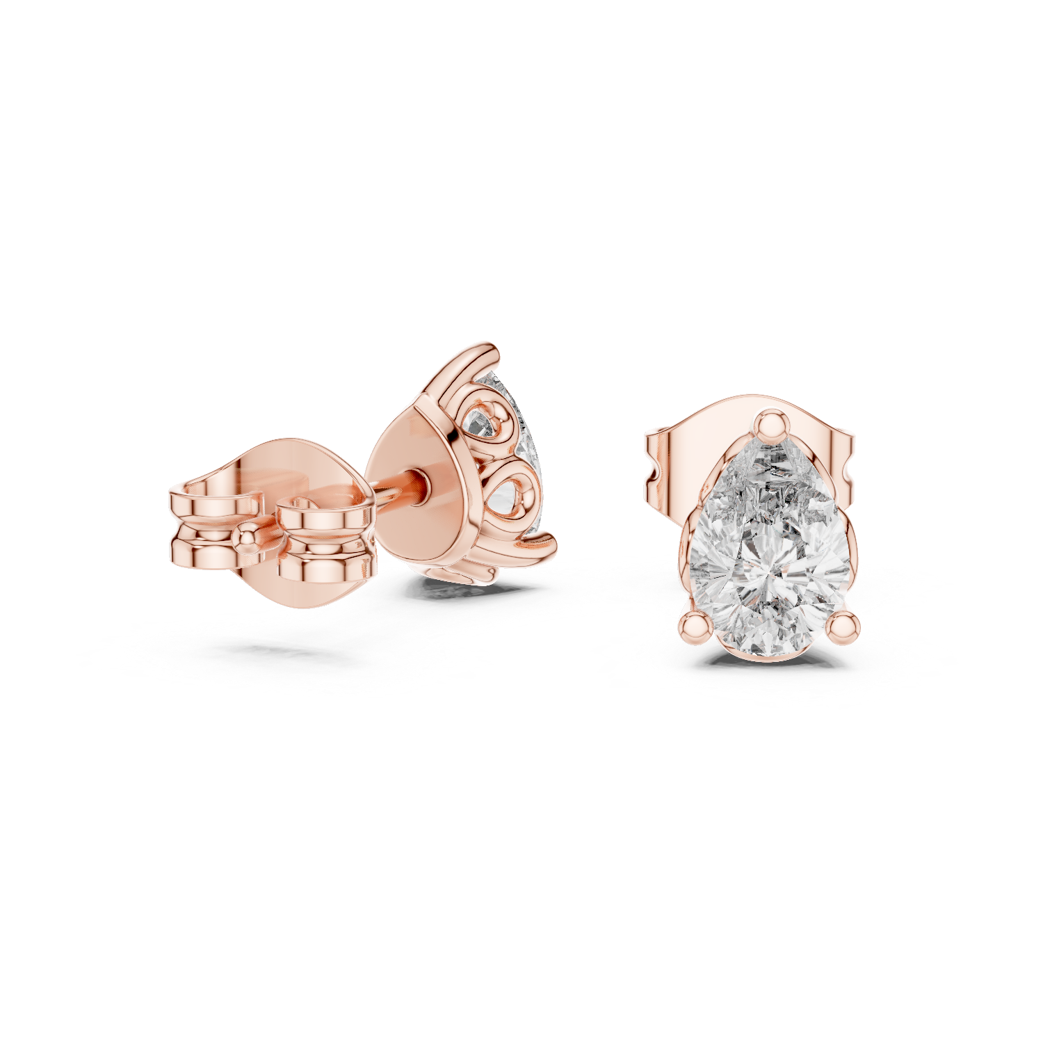 Lustrously Lab grown diamond Earrings set