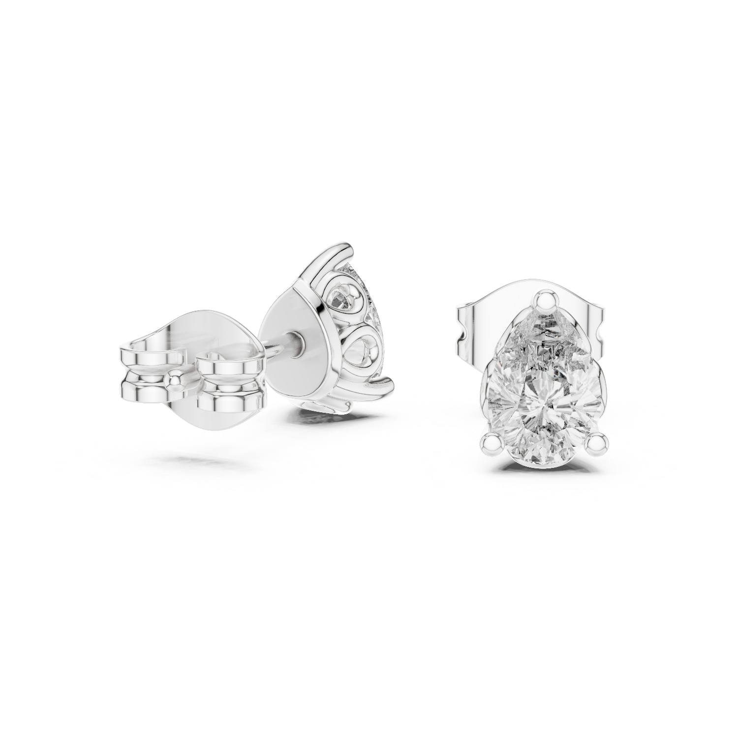 Lustrously Lab grown diamond Earrings set