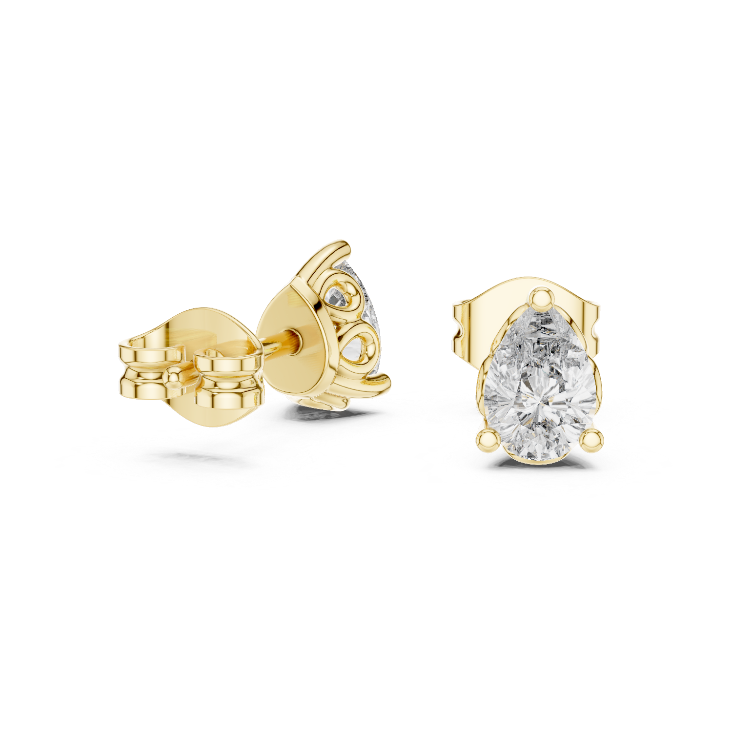 Lustrously Lab grown diamond Earrings set