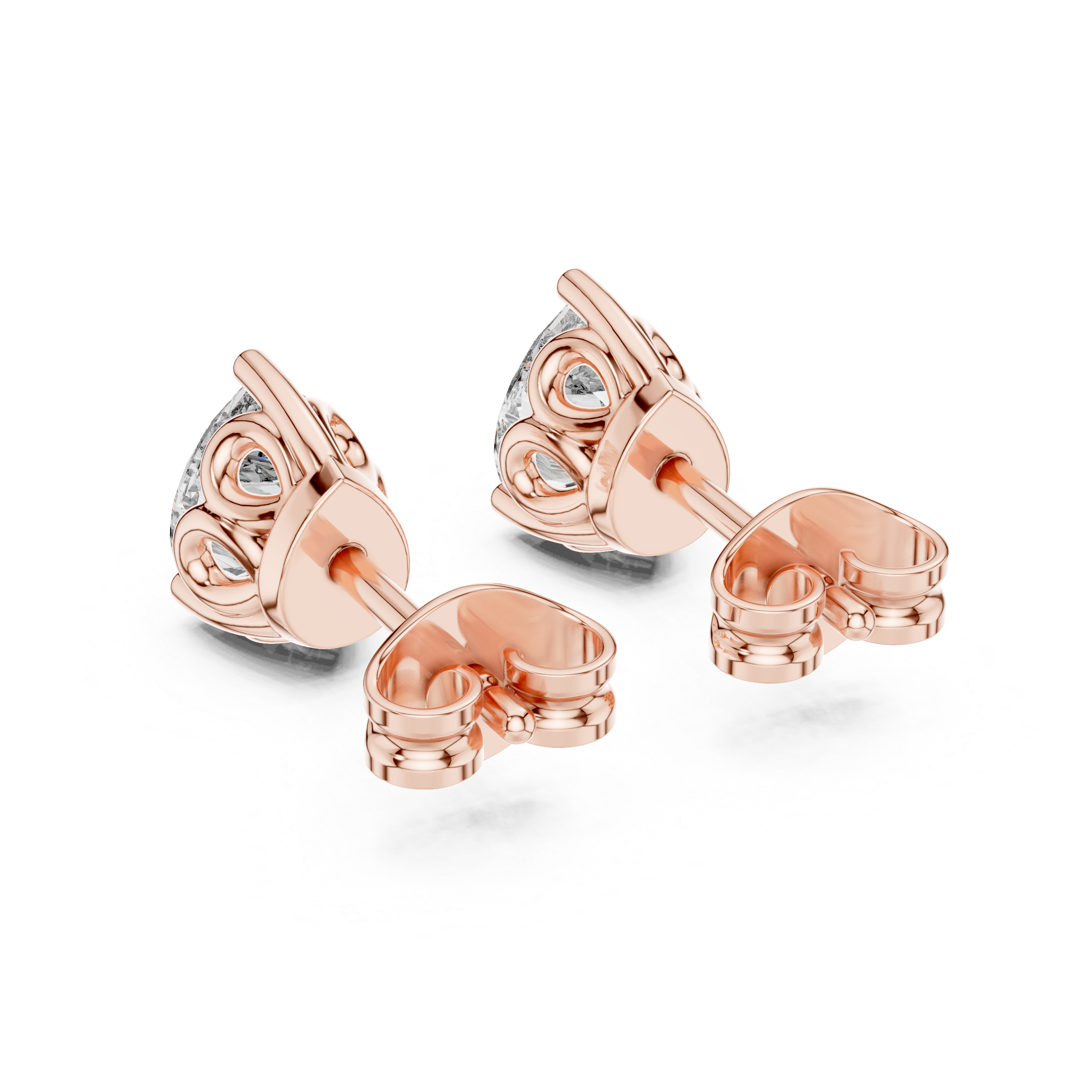 Radiating Lab grown diamond Earrings set