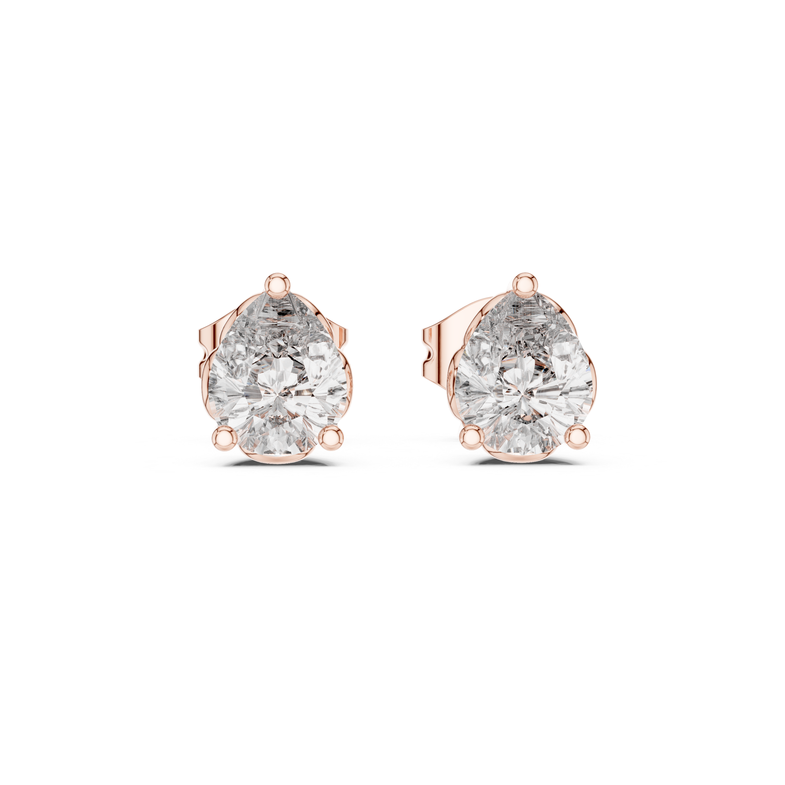 Radiating Lab grown diamond Earrings set