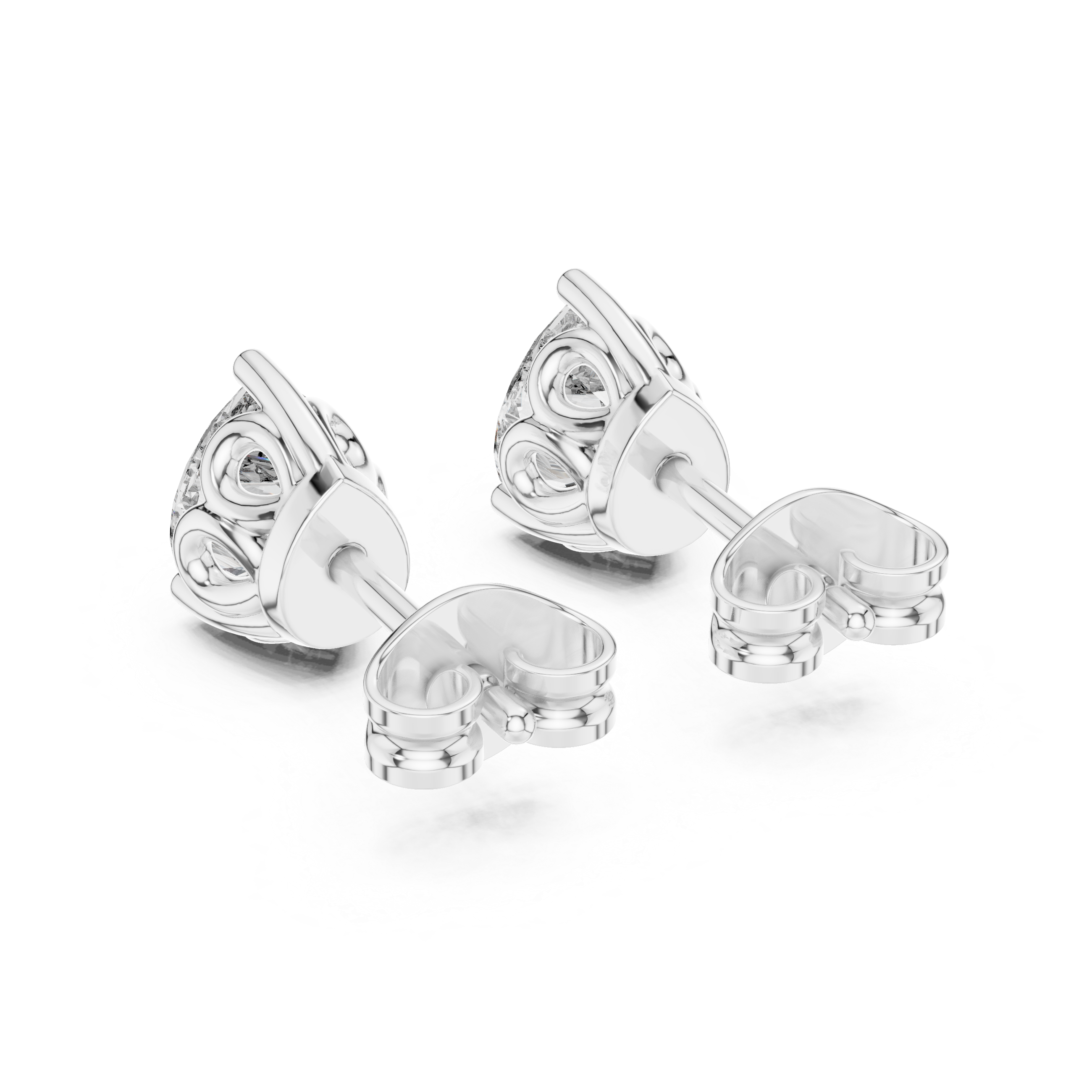 Radiating Lab grown diamond Earrings set