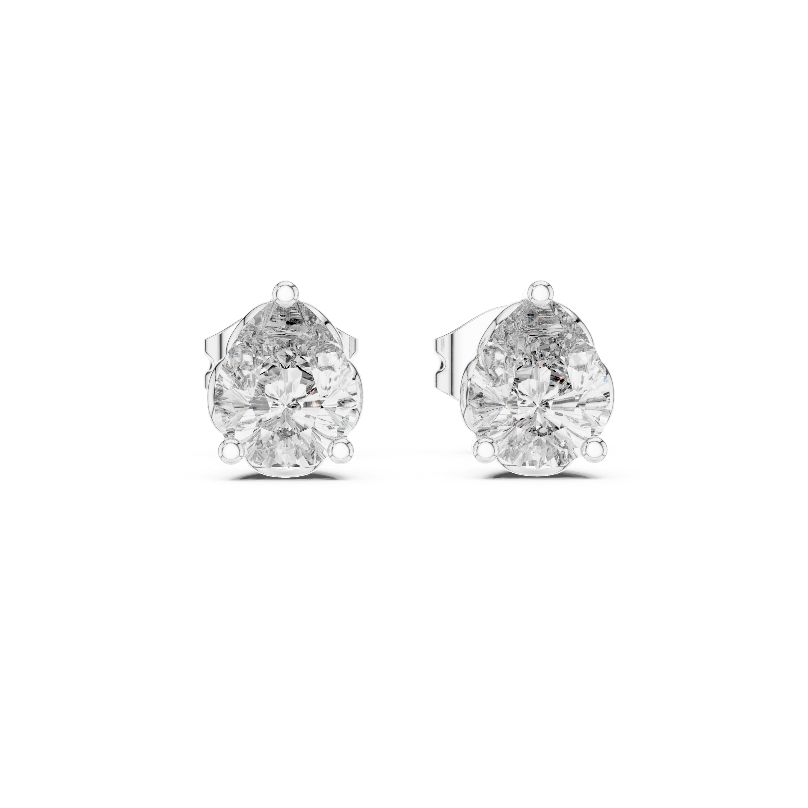Radiating Lab grown diamond Earrings set